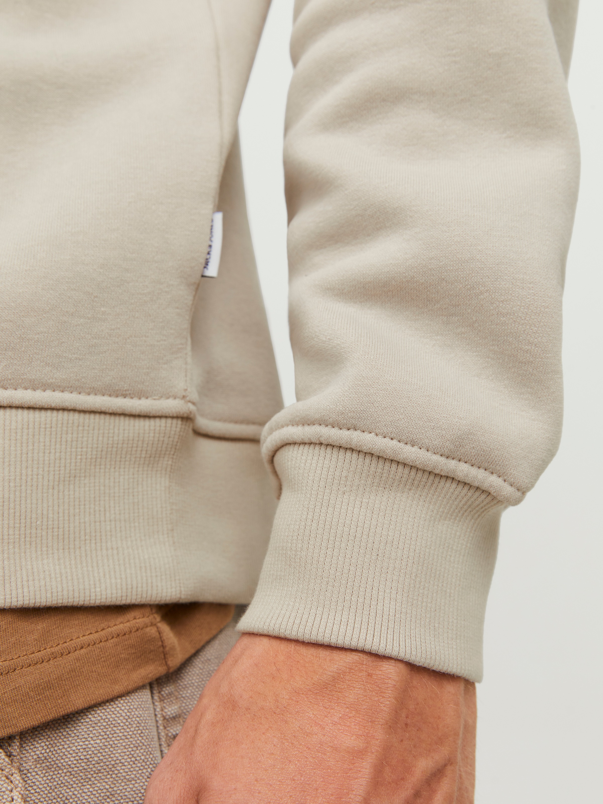 Thumbnail - Jack & Jones "JJEBRADLEY SWEAT HALF ZIP NOOS", Materialmix, relaxed fit