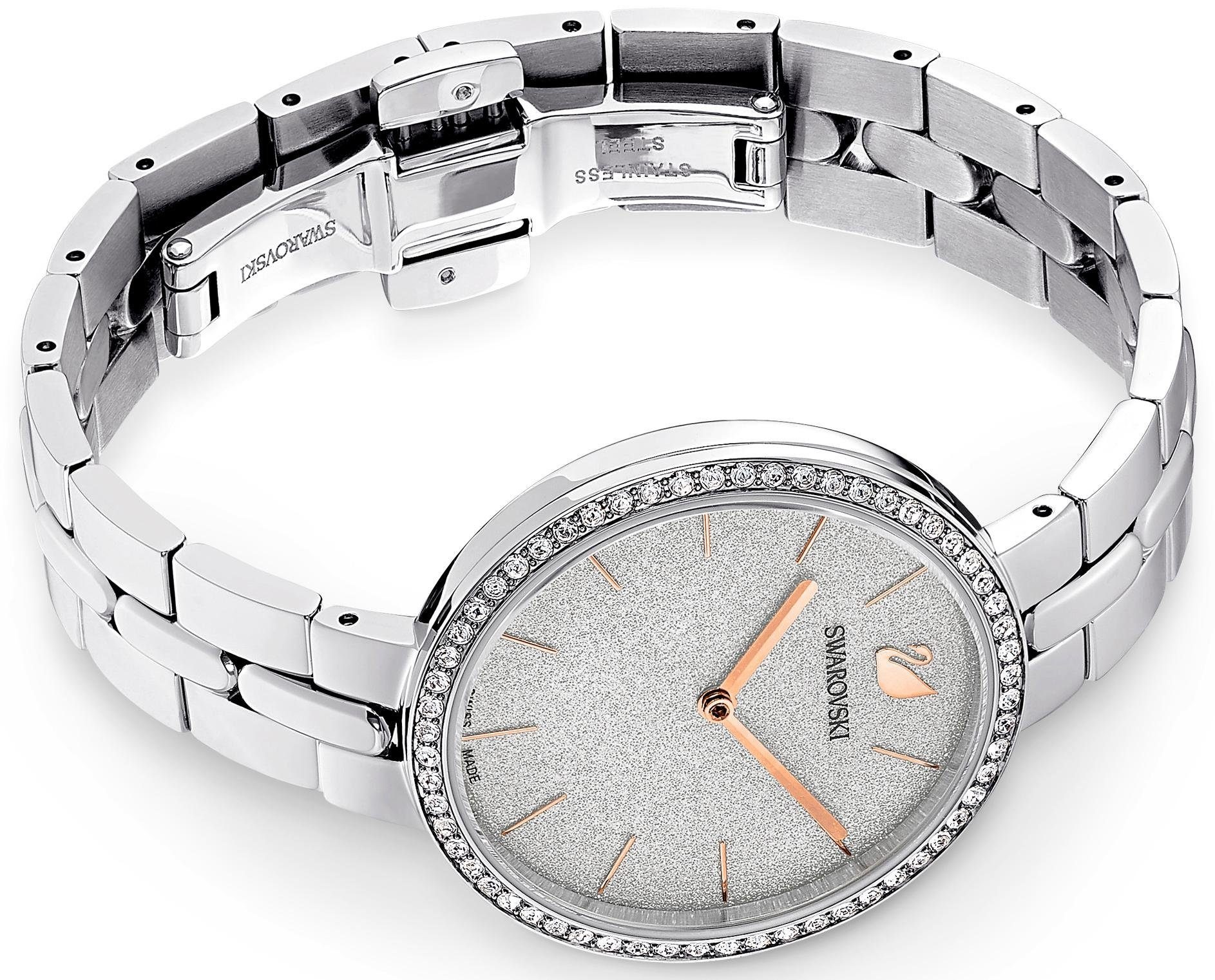Schweizer Uhr 5517807« Glitzerlack Swarovski »COSMOPOLITAN Zifferblatt mit