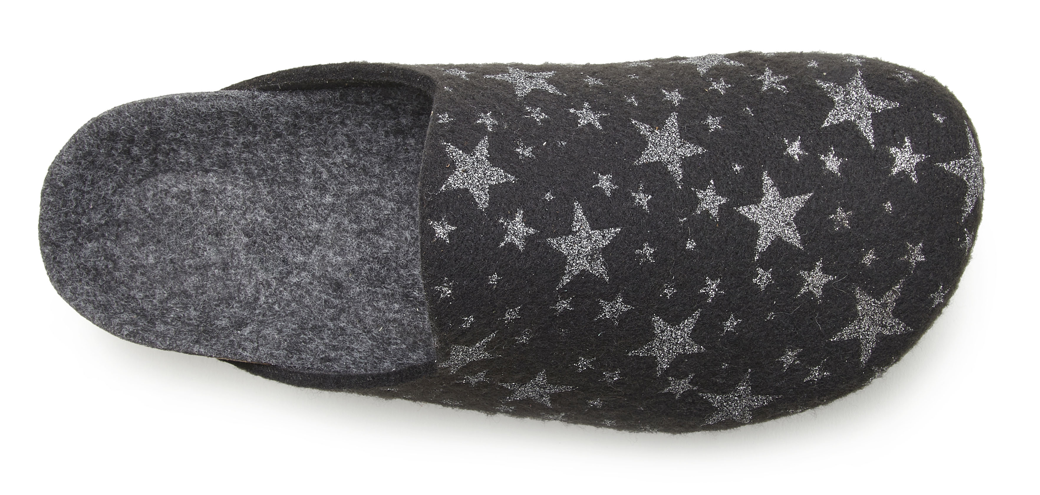 Thumbnail - Vivance Hausschuh "Pantolette, Clog, Pantoffel," aus Filz mit wärmenden Korkfußbett & Sternenprint