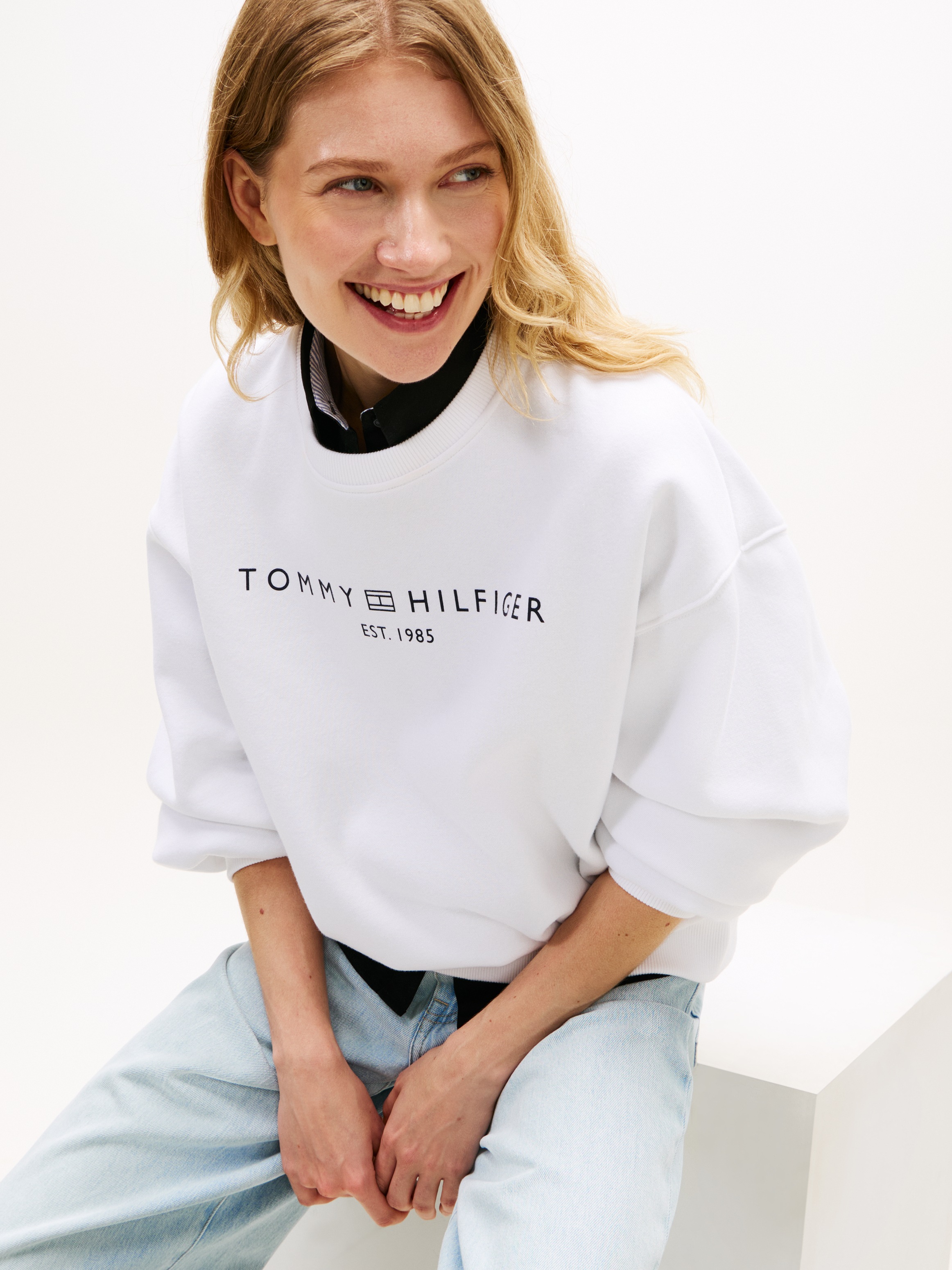 Tommy Hilfiger Sweatshirt "EXT CORP LOGO", Baumwollmischung günstig online kaufen