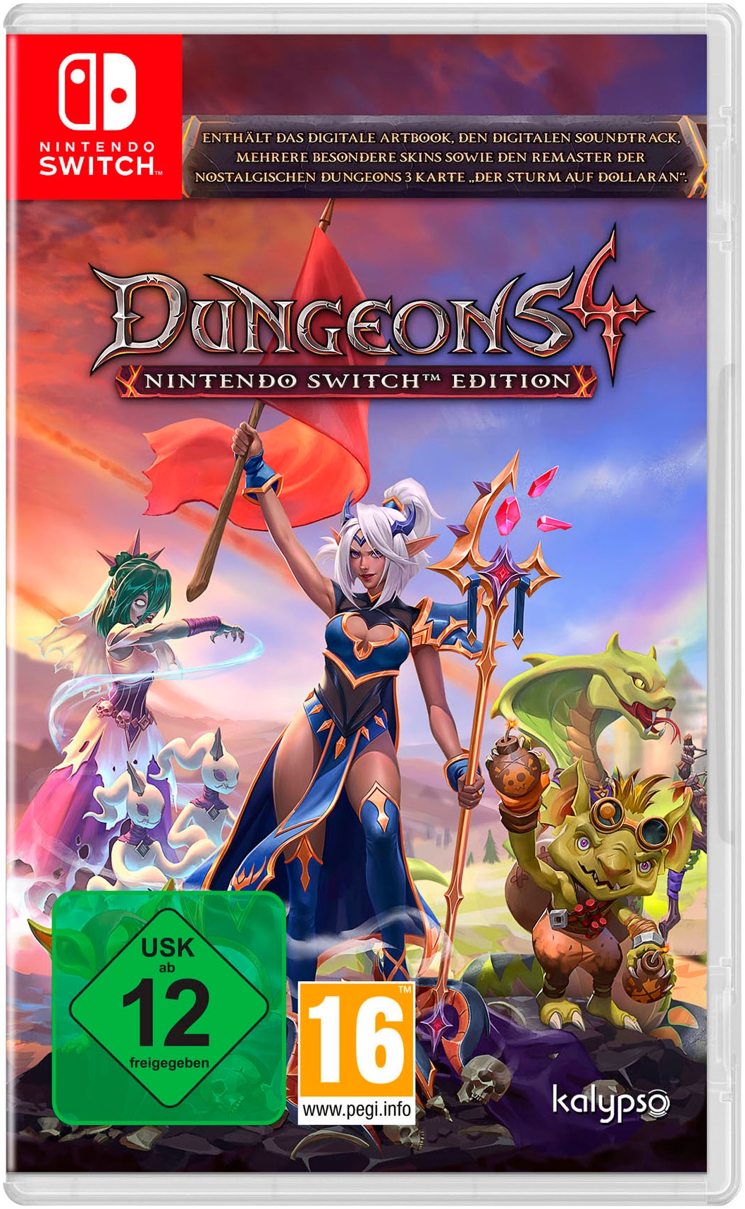 Spielesoftware »Dungeons 4 - Deluxe Edition«, Nintendo Switch