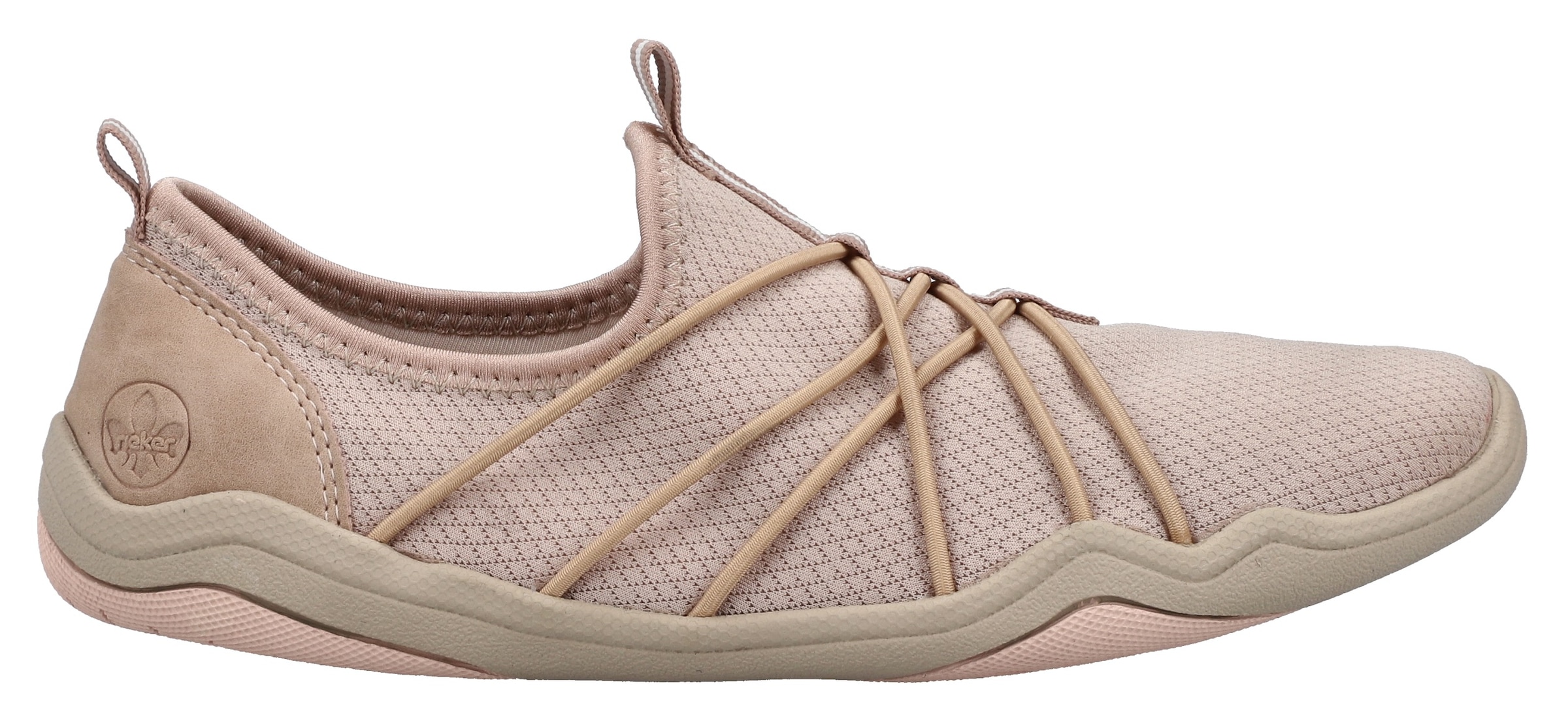 Rieker Slip-On Sneaker, Barfußschuh, Schlupfschuh, Slipper in veganer Verarbeitung