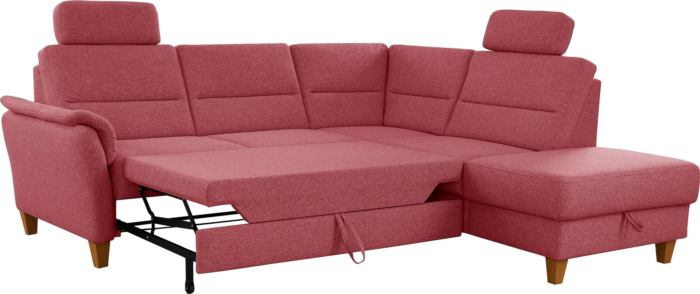 Home affaire Ecksofa »Palmera L-Form, B: 236 cm«, optional Bettfunktion & Bettkasten, Federkern