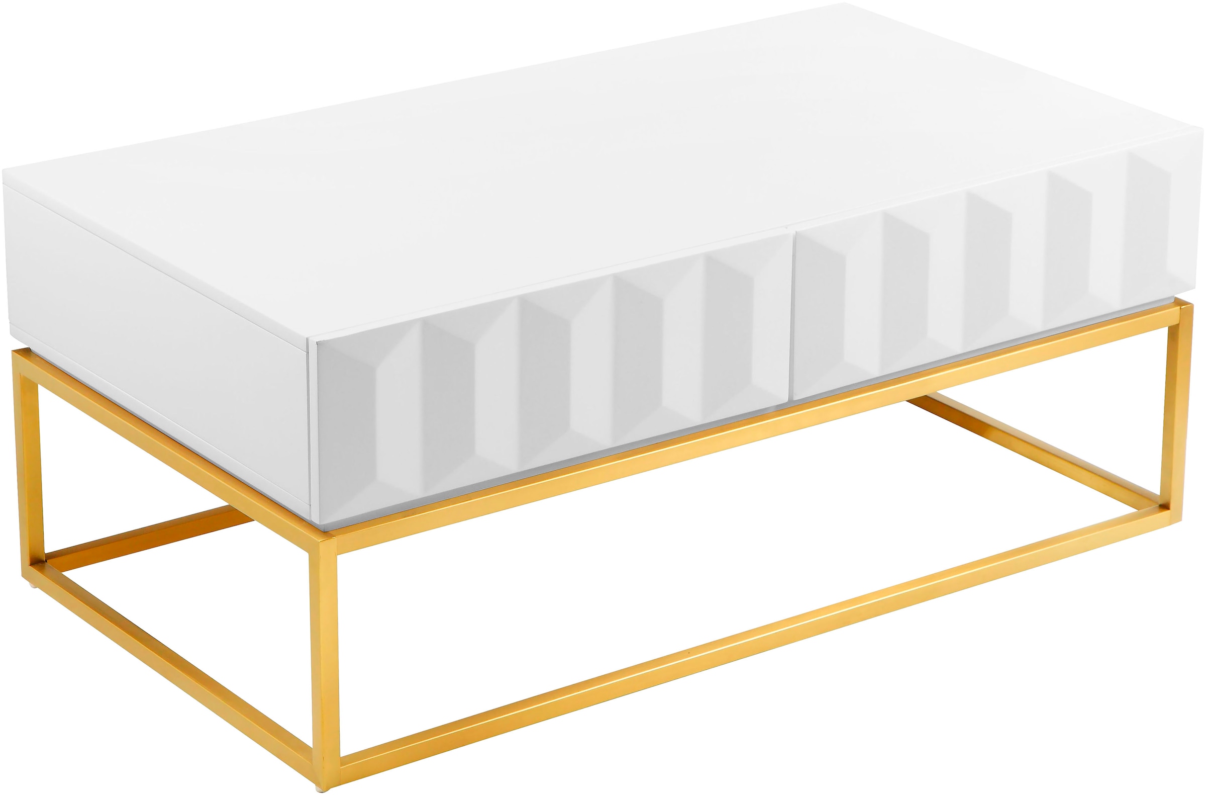 Leonique Couchtisch "Alais, TOPSELLER, OTTOs Choice", in 3D-Optik, mit zwei günstig online kaufen