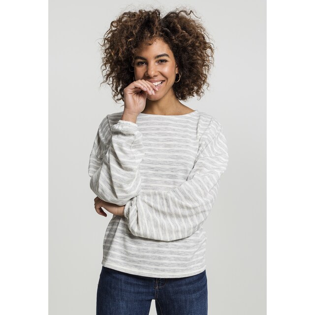 URBAN CLASSICS Sweater »Damen Ladies Oversize Stripe Pullover«, (1 tlg.)  bestellen | BAUR