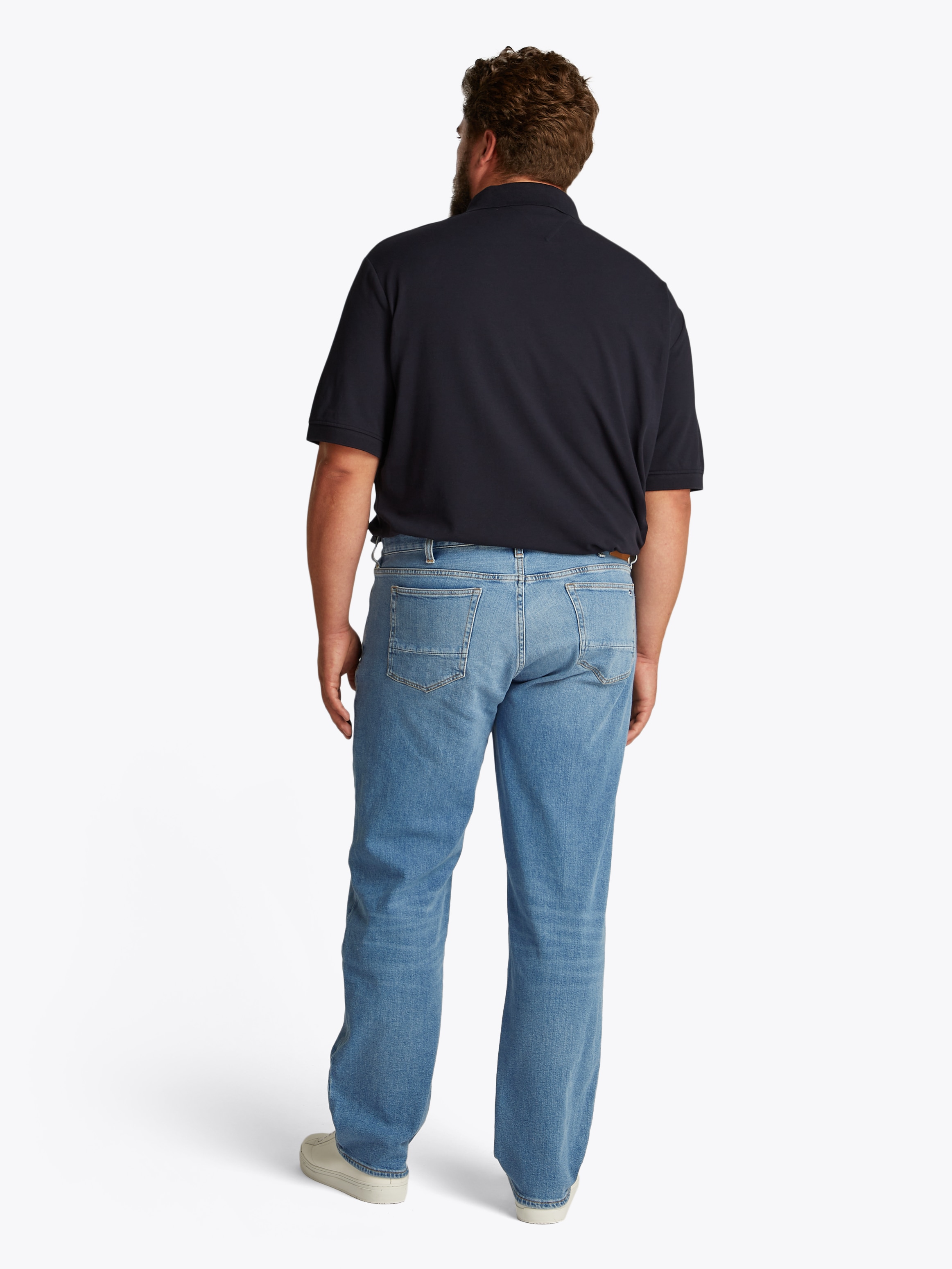 Tommy Hilfiger Big & Tall Straight-Jeans »BT-MADISON STR MESA BLUE-B«, in Großen Größen, Logopatch