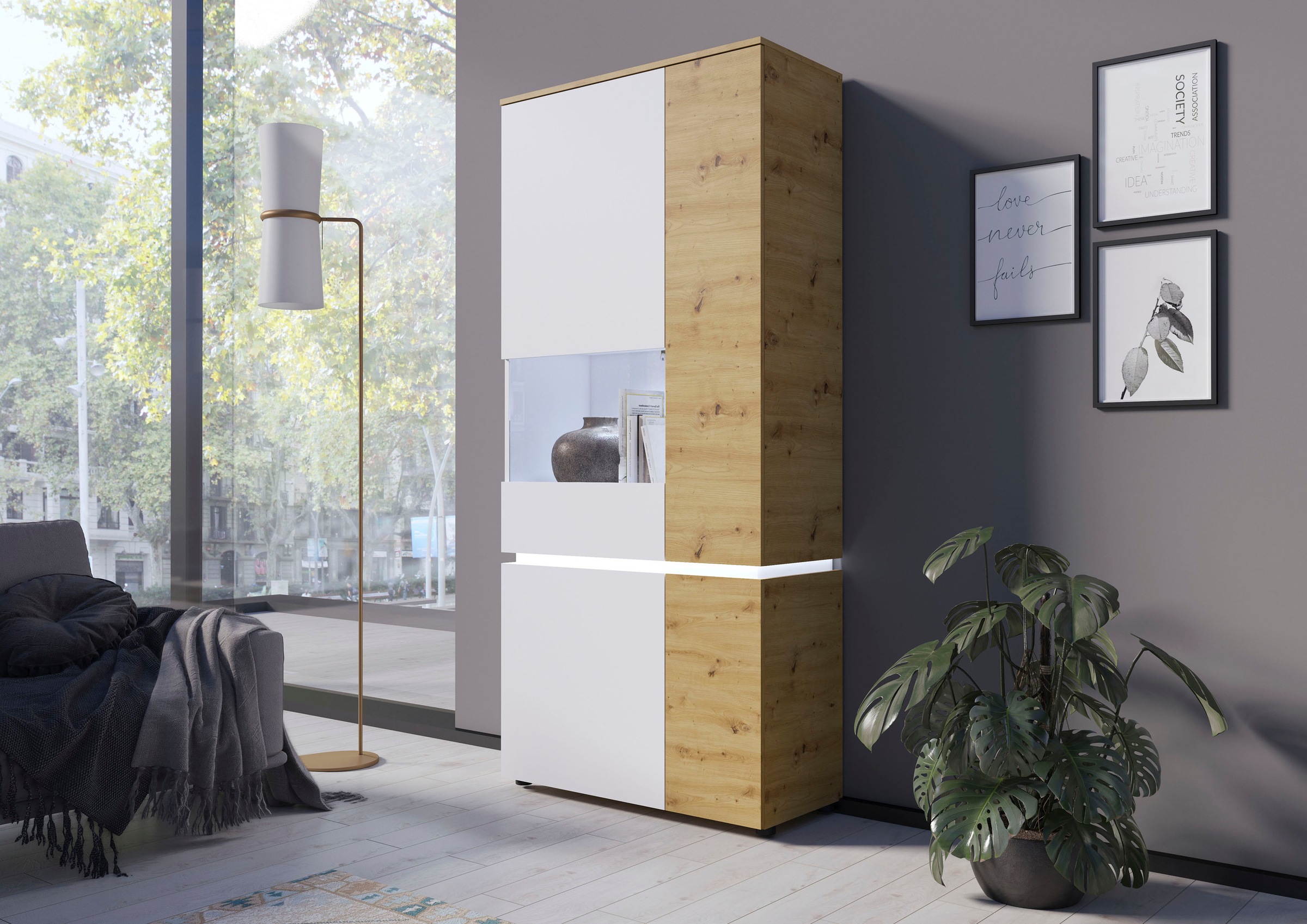 Home affaire Vitrine "Luci" günstig online kaufen