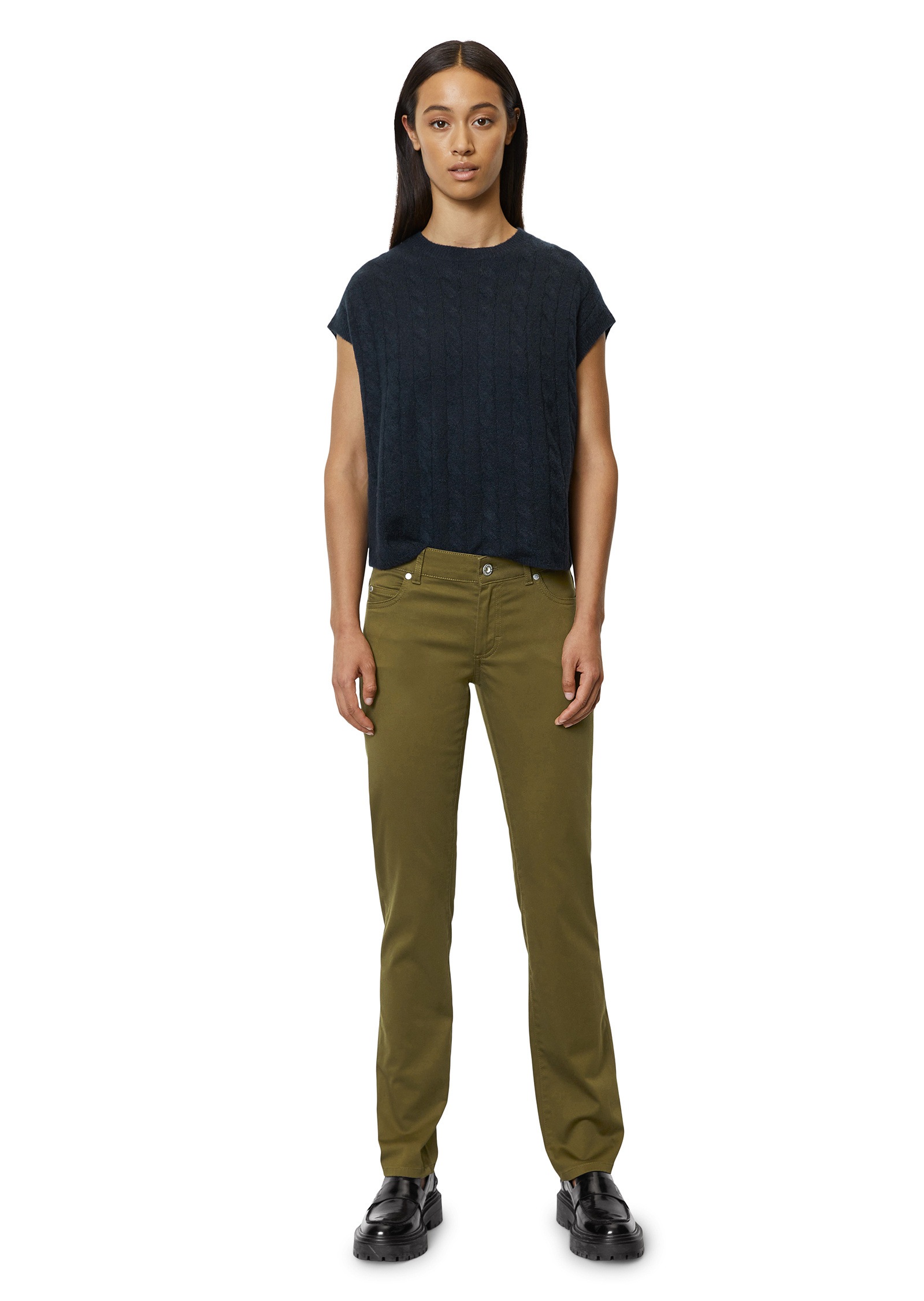 Marc O'Polo 5-Pocket-Hose »aus Smooth Sateen Stretch«