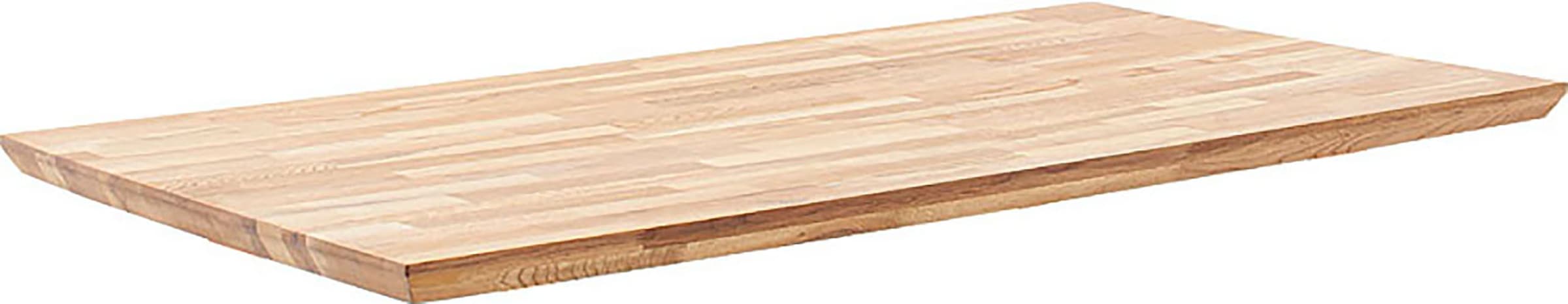 MCA living Esstisch »Zeballos, TOPSELLER!«, (1 St., Holztisch), Tischplatte aus Zerreiche, Schweizer Kante, belastbar bis 100 Kg