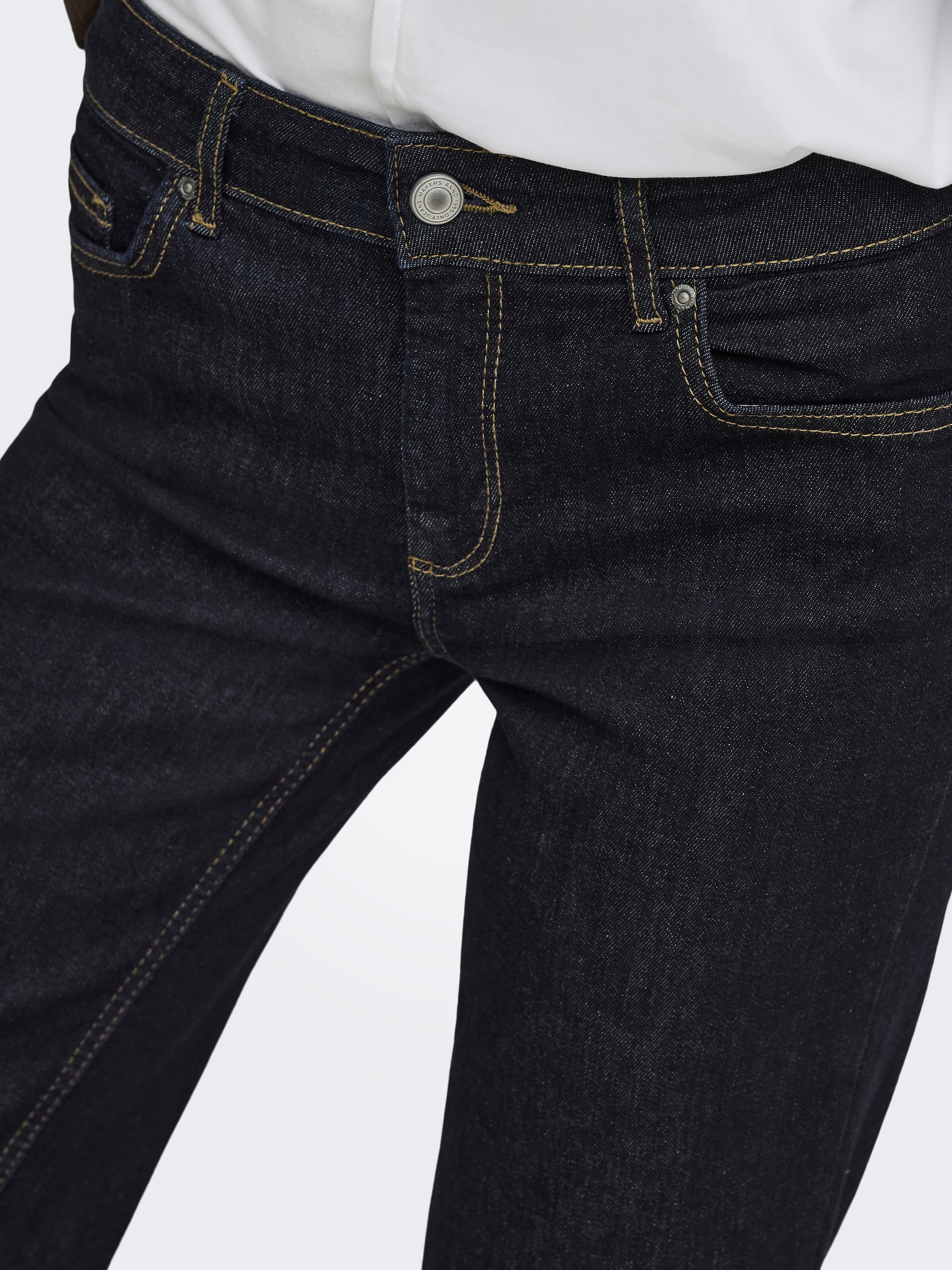 ONLY Straight-Jeans »ONLBLUSH MID STRAIGHT DNM TAI774 NOOS« Baumwollmischung