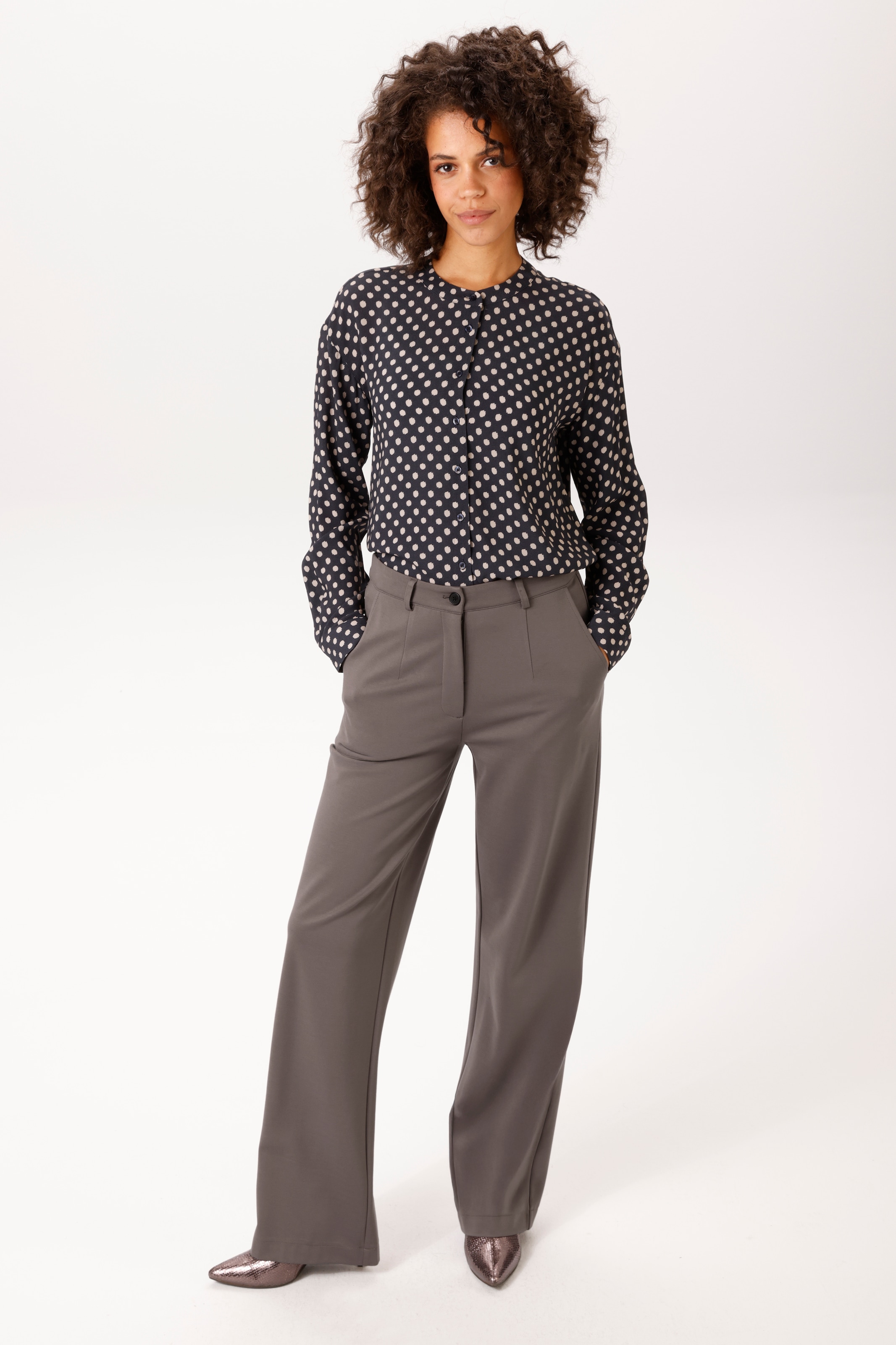 Aniston CASUAL Jerseyhose  mit weitem, geraden Bein - NEUE KOLLEKTION