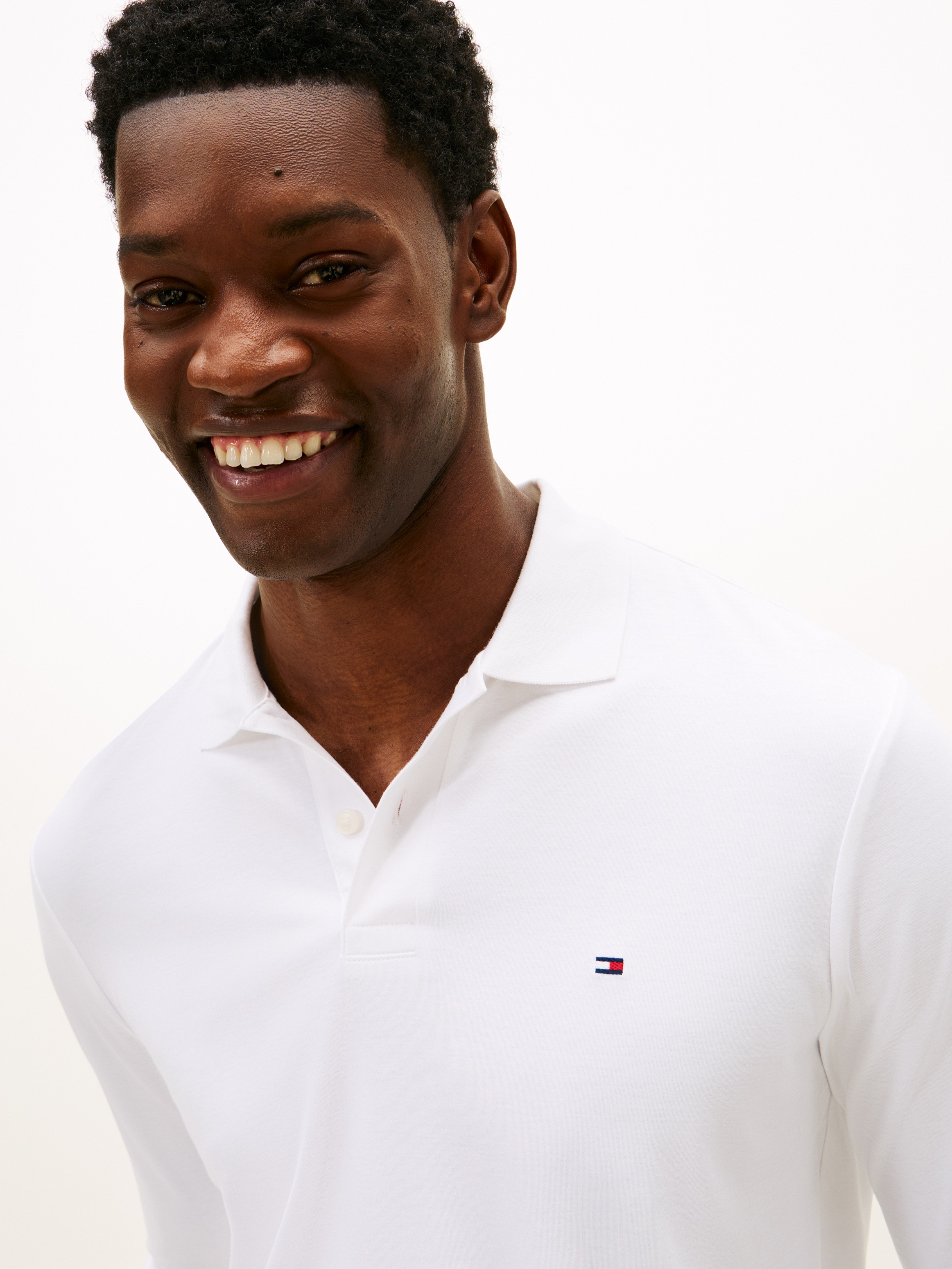 Tommy Hilfiger Langarm-Poloshirt "L/S LIQUID COTTON REG POLO mit Jersey und günstig online kaufen