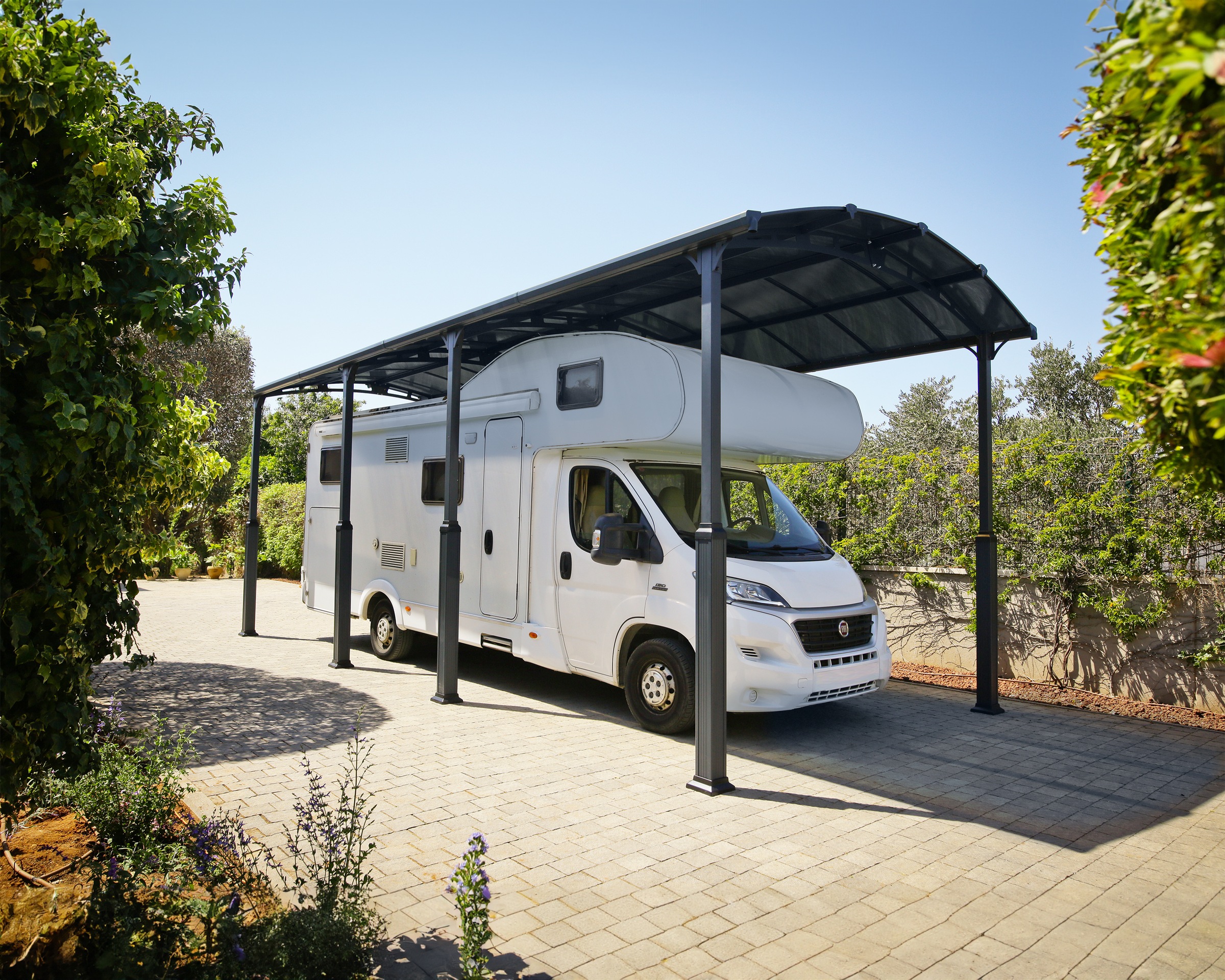 Palram - Canopia Einzelcarport »Alpine«, Aluminium, 319 cm, Anthrazit, wartungsfrei