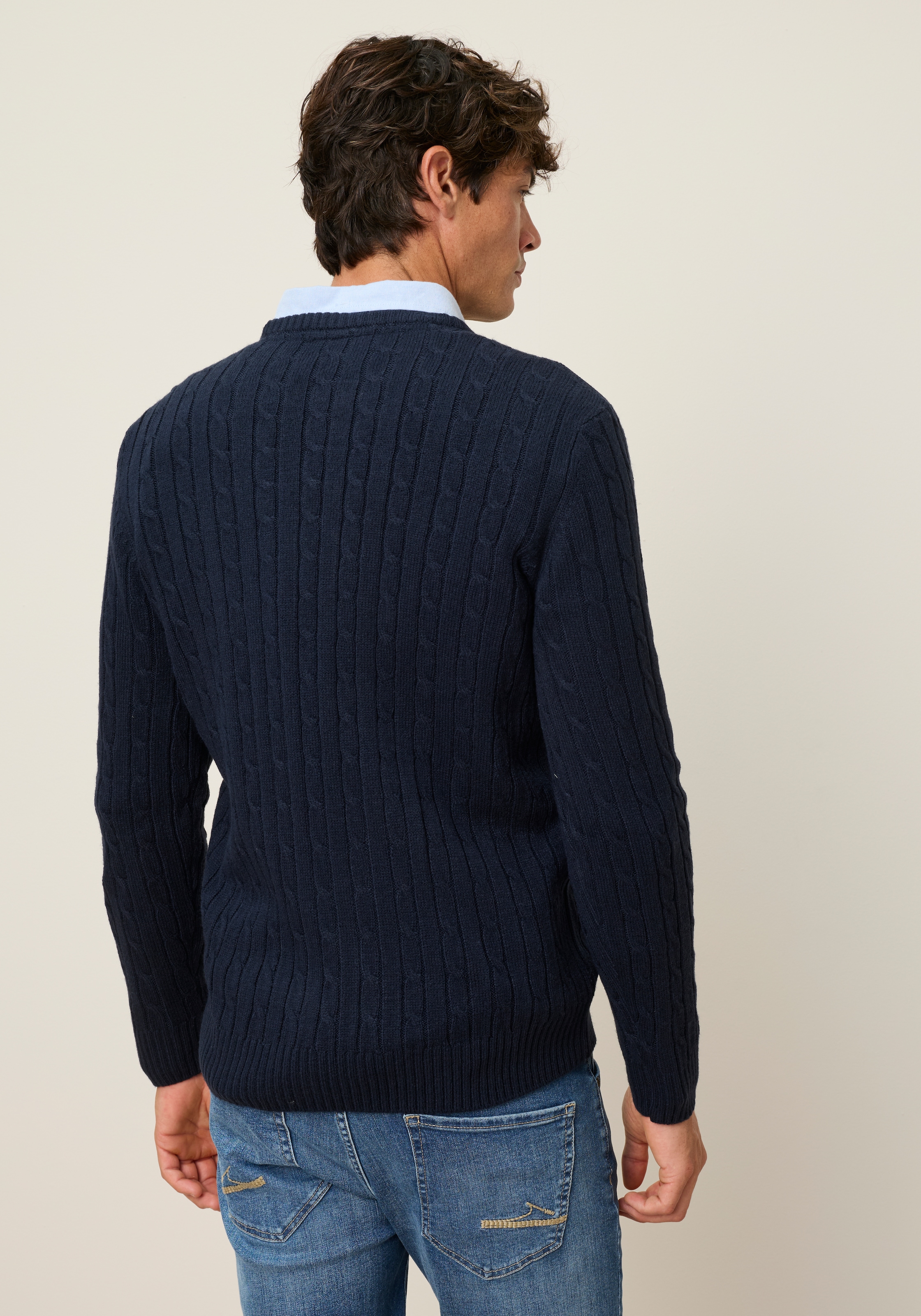 Man's World Rundhalspullover »Neue Kollektion! Highlight allover Zopfmuster!« weicher Griff, Perfekt für die kältere Jahreszeit
