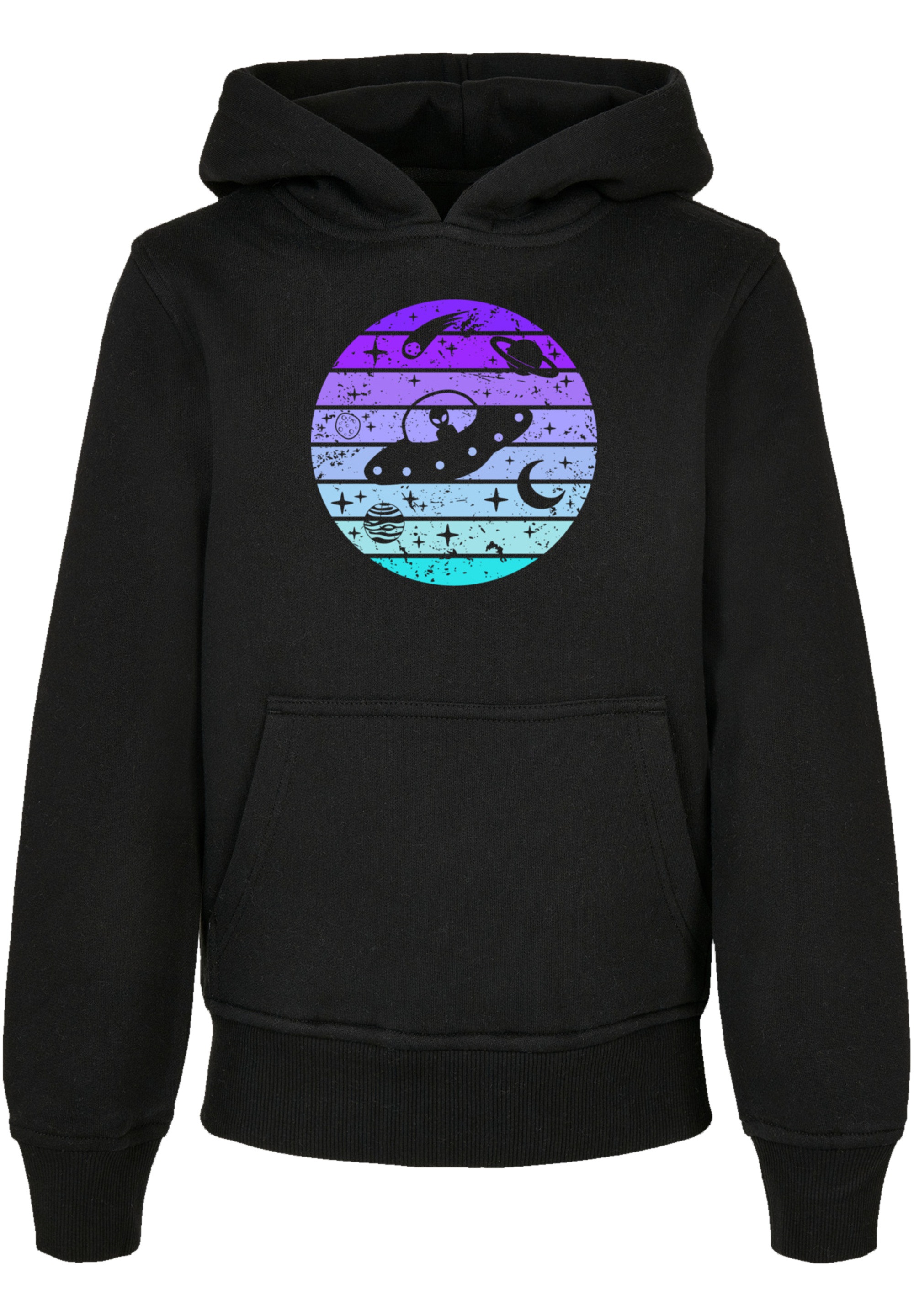 F4NT4STIC Kapuzenpullover »Retro Alien Space Sunset«, Premium Qualität