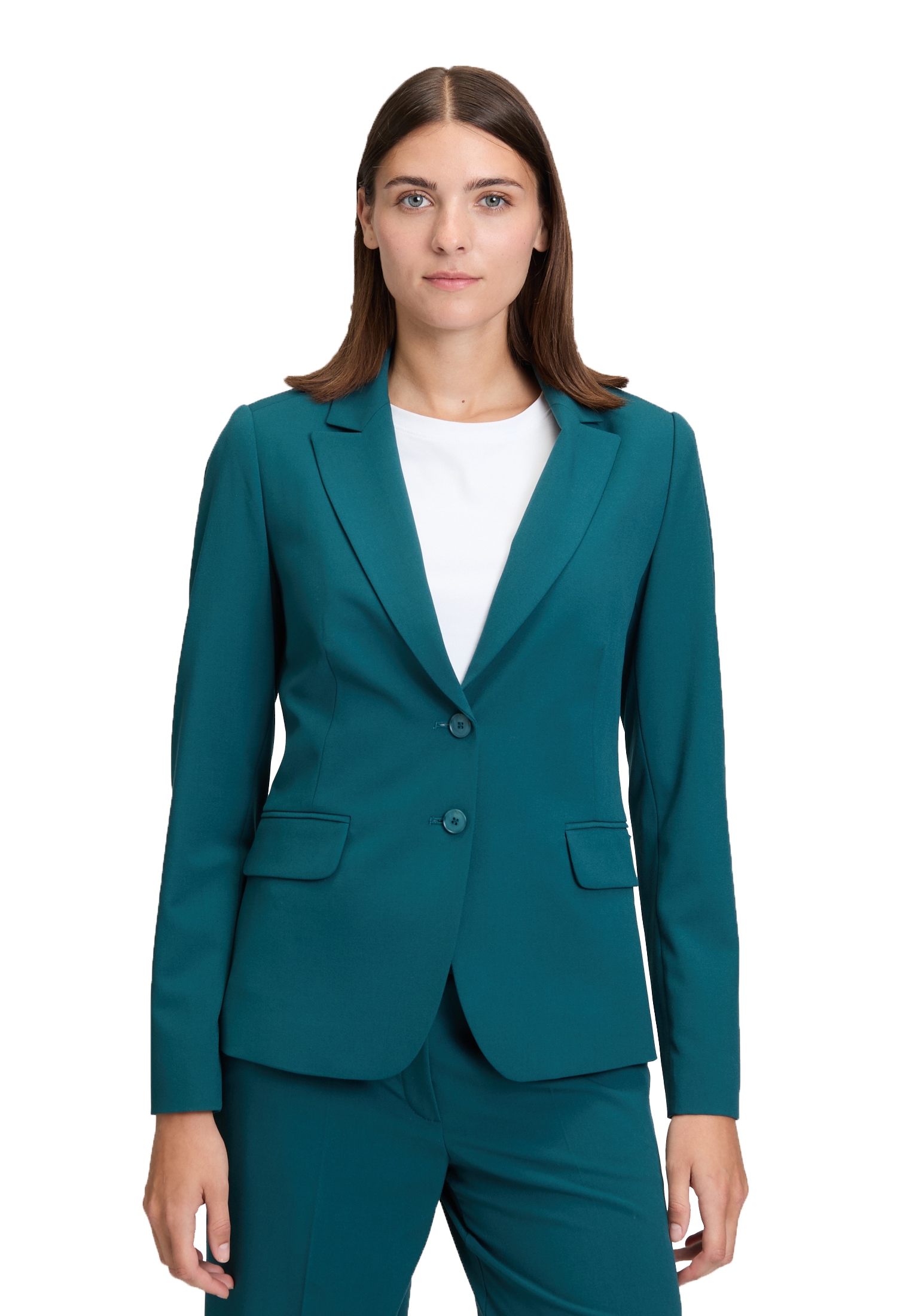 Betty&Co Longblazer "Damen Klassischer Blazer mit Taschen" Druckfutter günstig online kaufen