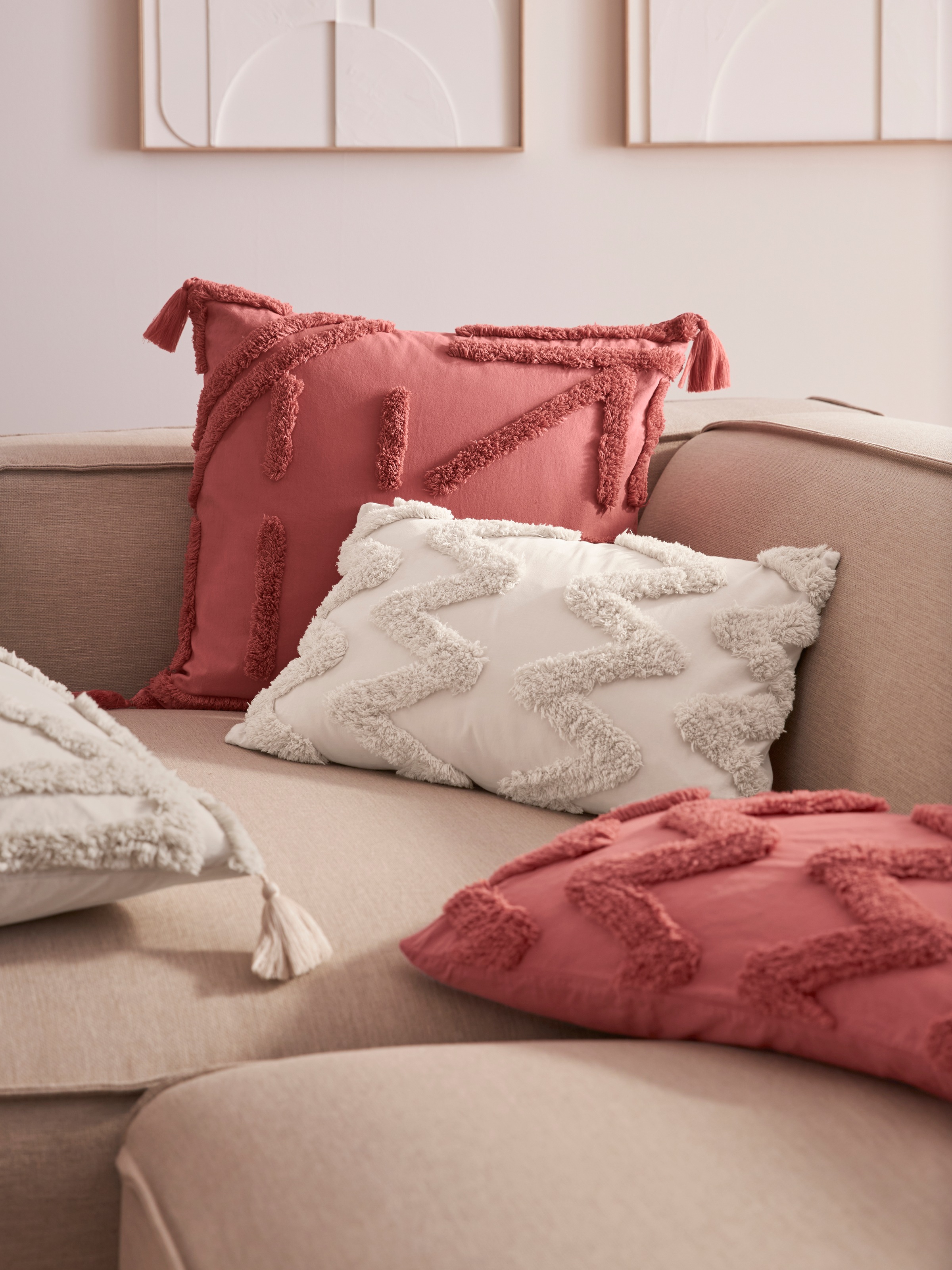 LeGer Home by Lena Gercke Dekokissen "Marusha" Kissenhüllen, 2 Stück, ohne günstig online kaufen