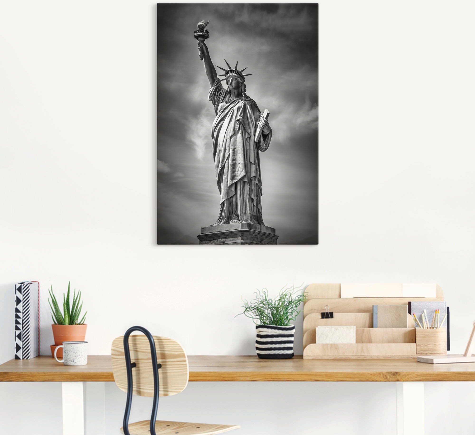 Artland Poster »New York City Freiheitsstatue II«, Bilder von Amerika, (1 St.), als Alubild, Leinwandbild, Wandaufkleber oder Poster in versch. Größen