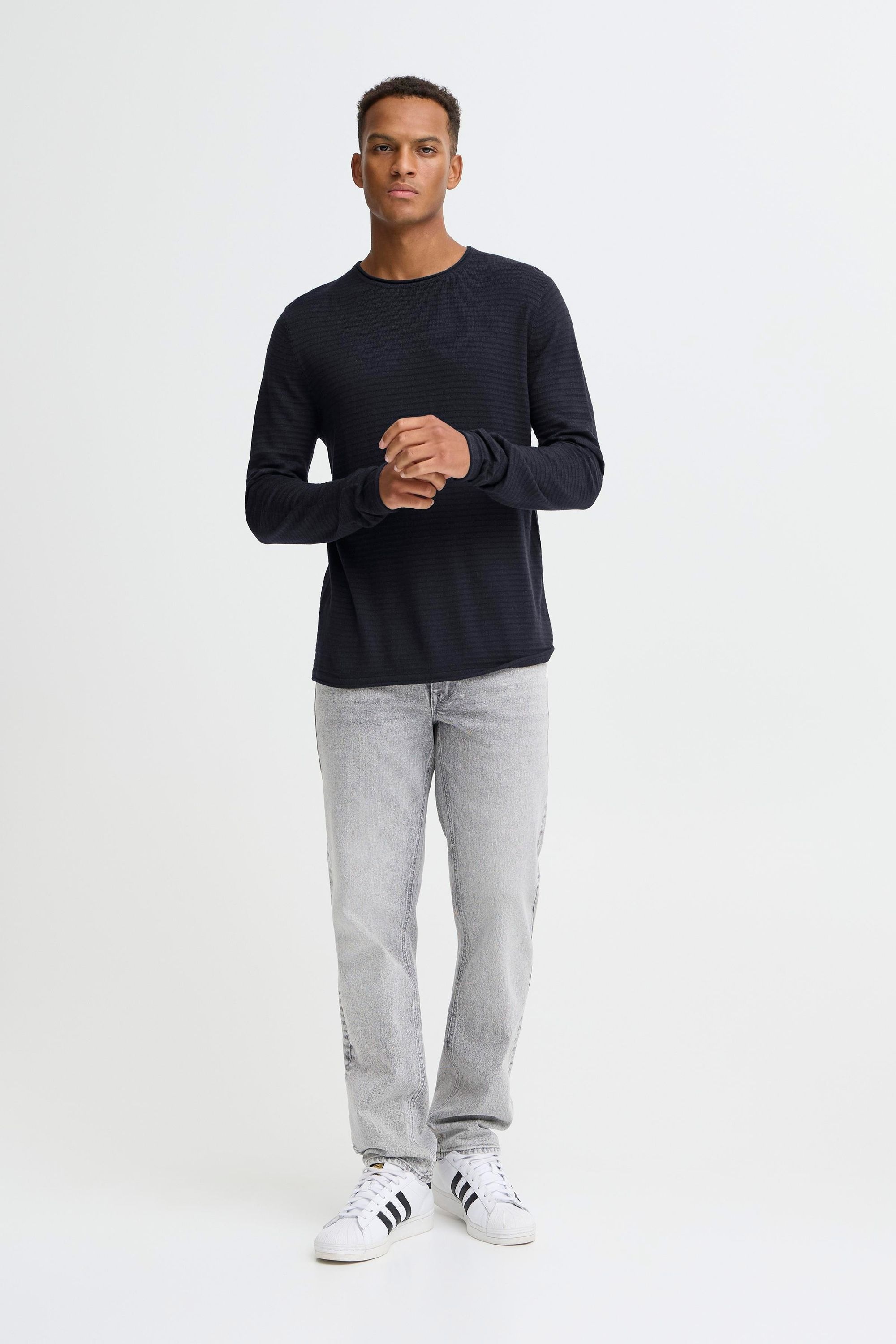 Thumbnail - Blend Strickpullover "BHBror" Stilvoller Feinstrick-Pullover mit strukturiertem Strickmuster