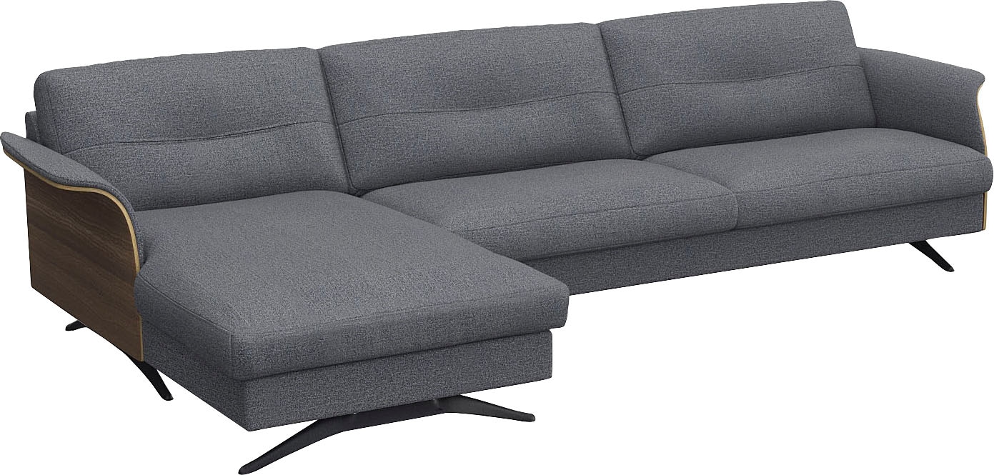 FLEXLUX Ecksofa »Glow, super bequem durch hochwertigem Sitzaufbau mit Federkern, L-Form«, Modernes skandinavisches Design