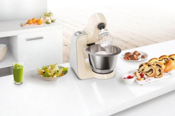 Küchenmaschine CreationLine BOSCH 3 Mixer BAUR online vielseitig »MUM5 Durchlaufschnitzler, | bestellen einsetzbar, MUM58920«, Reibescheiben