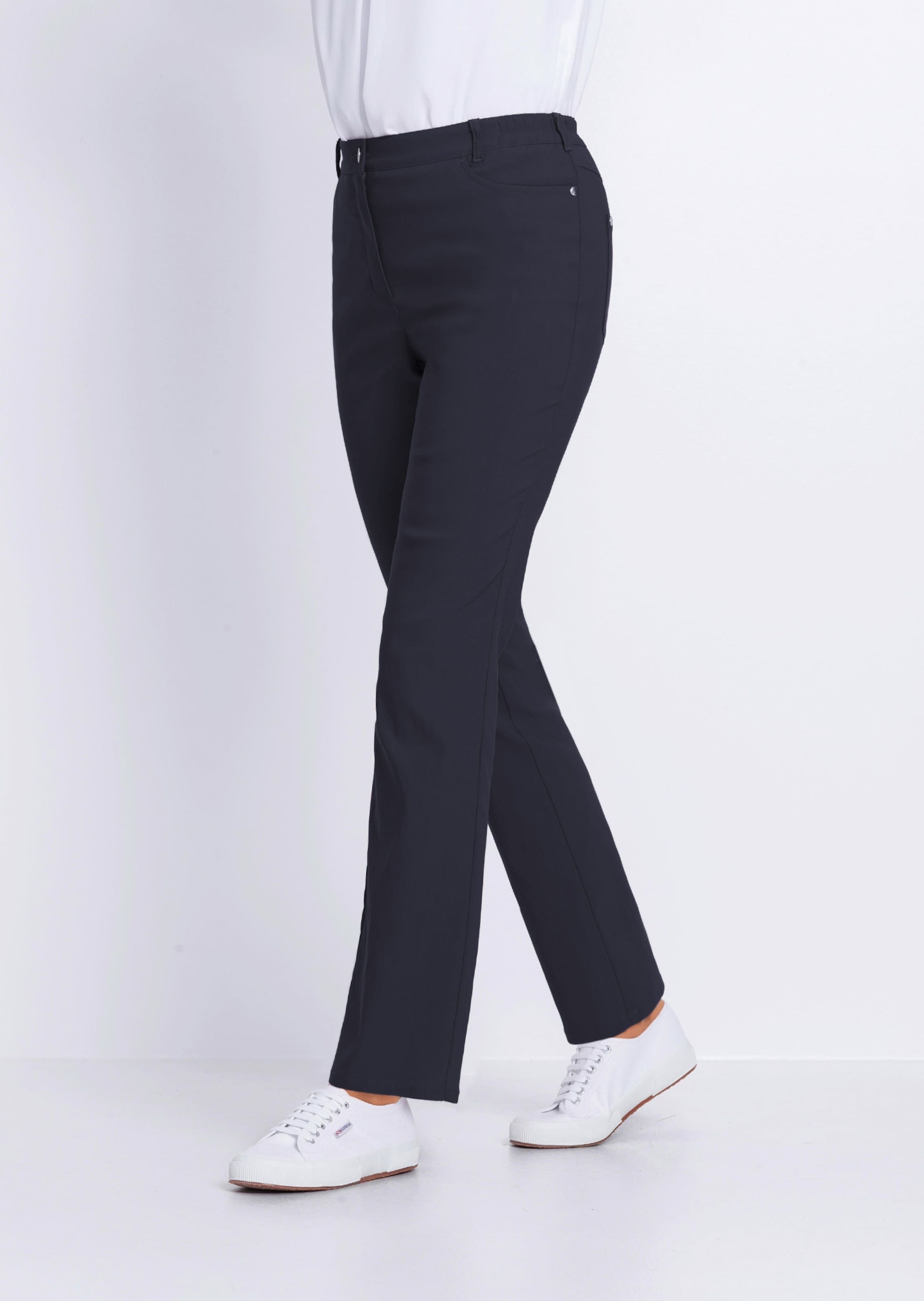 GOLDNER Stoffhose »Kurzgröße Perfekte Super-Stretch-Hose CARLA«