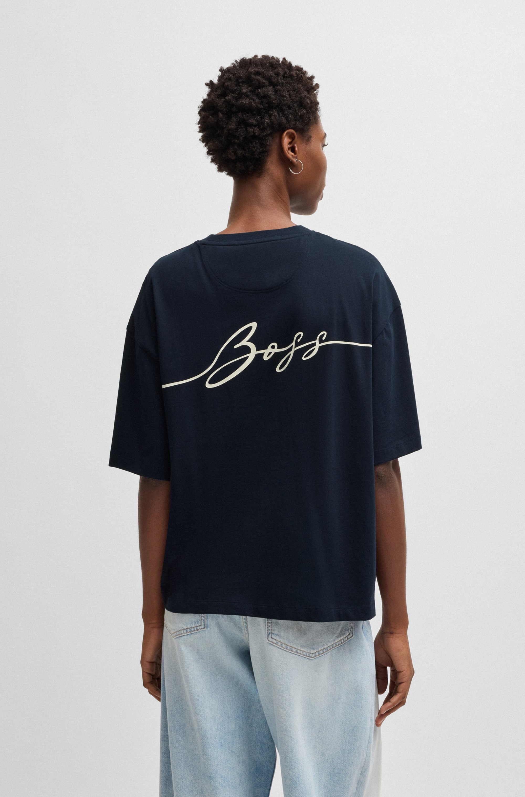 BOSS ORANGE T-Shirt »Eboyfriend Premium Damenmode«, mit Graphic Details