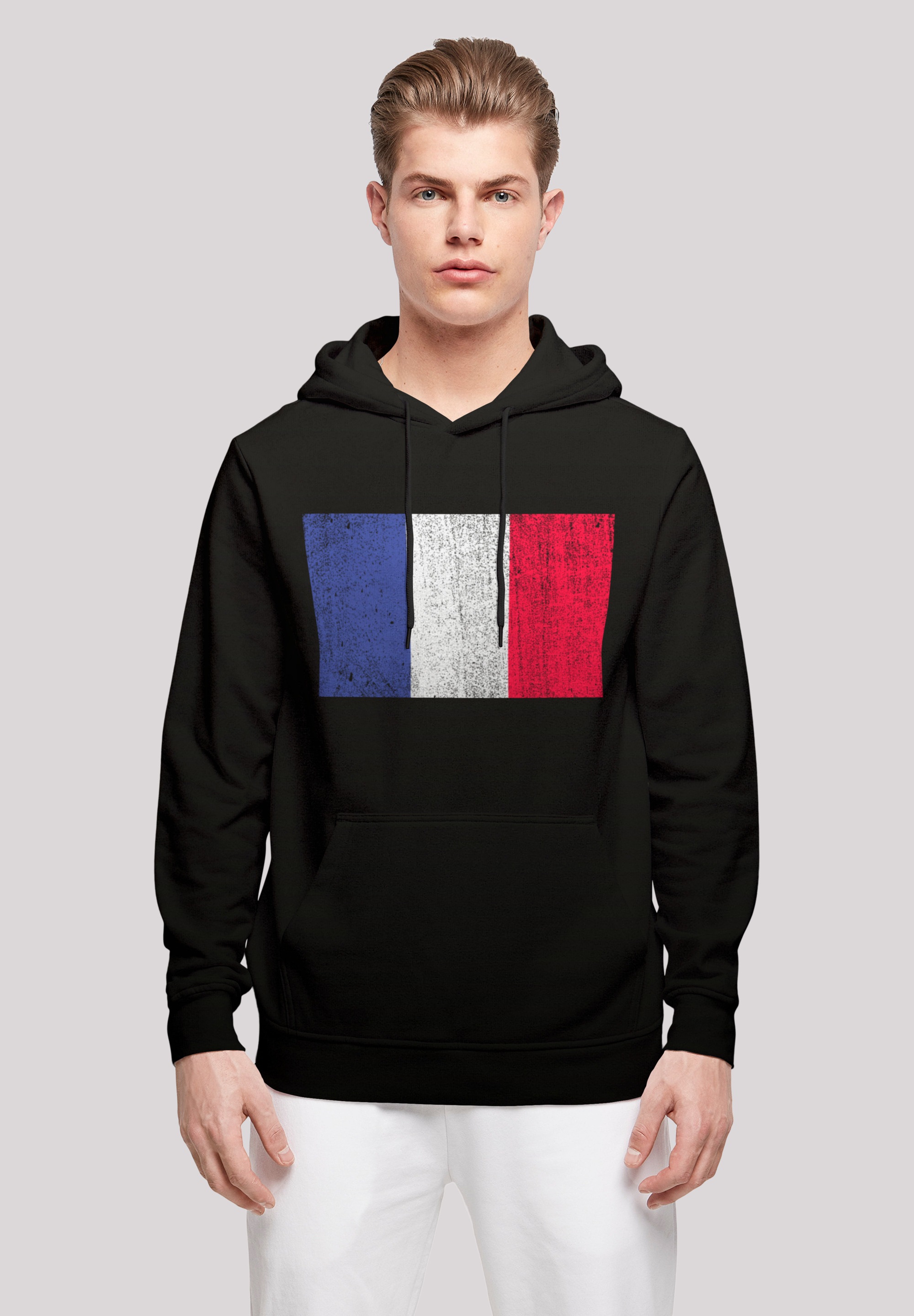 F4NT4STIC Kapuzenpullover »France | BAUR Flagge Print kaufen ▷ distressed«, Frankreich