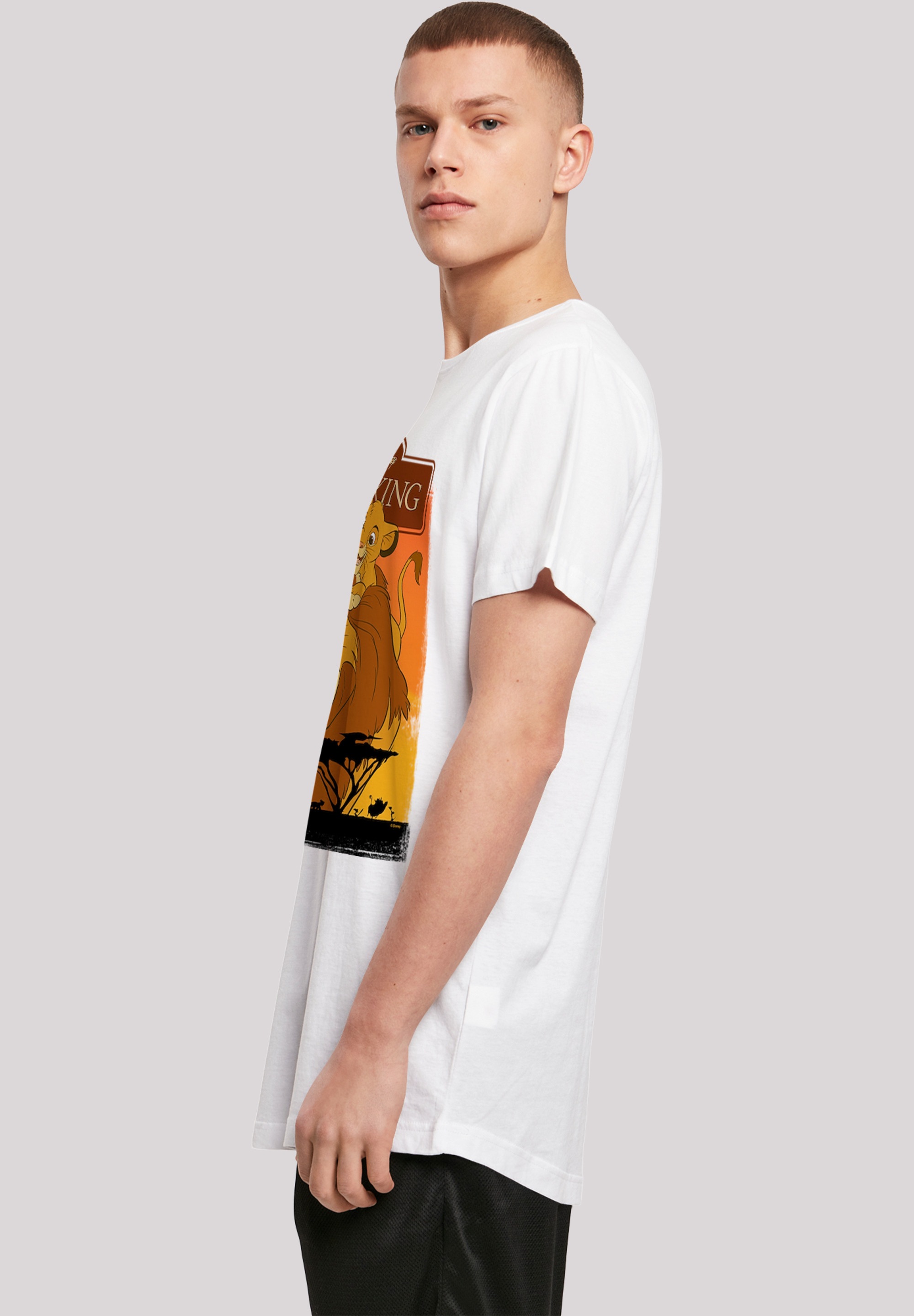 F4NT4STIC T-Shirt »Disney Der König der Löwen Simba und Mufasa«, Herren,Premium Merch,Lang,Longshirt,Bedruckt