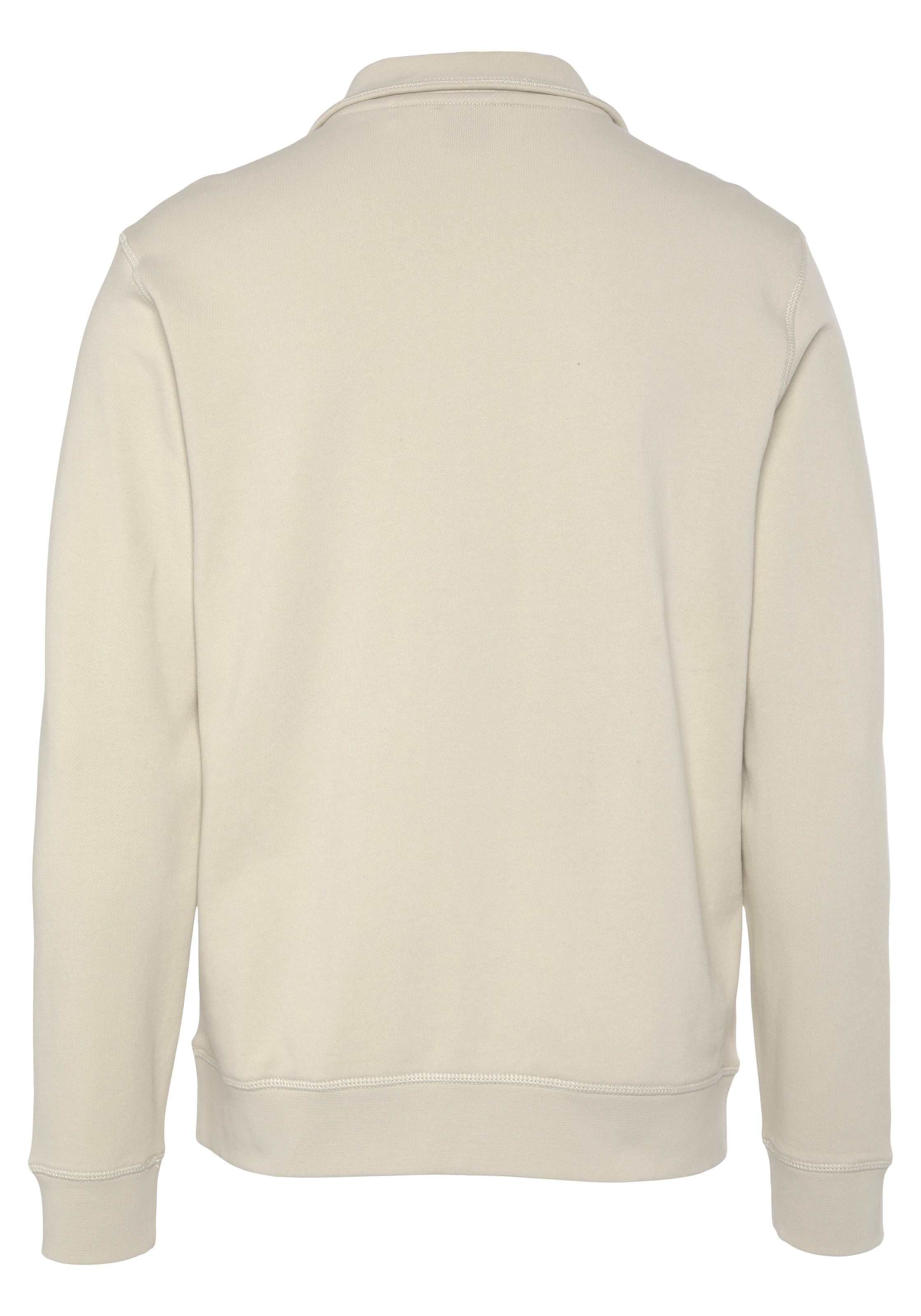 BOSS ORANGE Sweater mit BOSS Kontrastband innen am Kragen GE8647