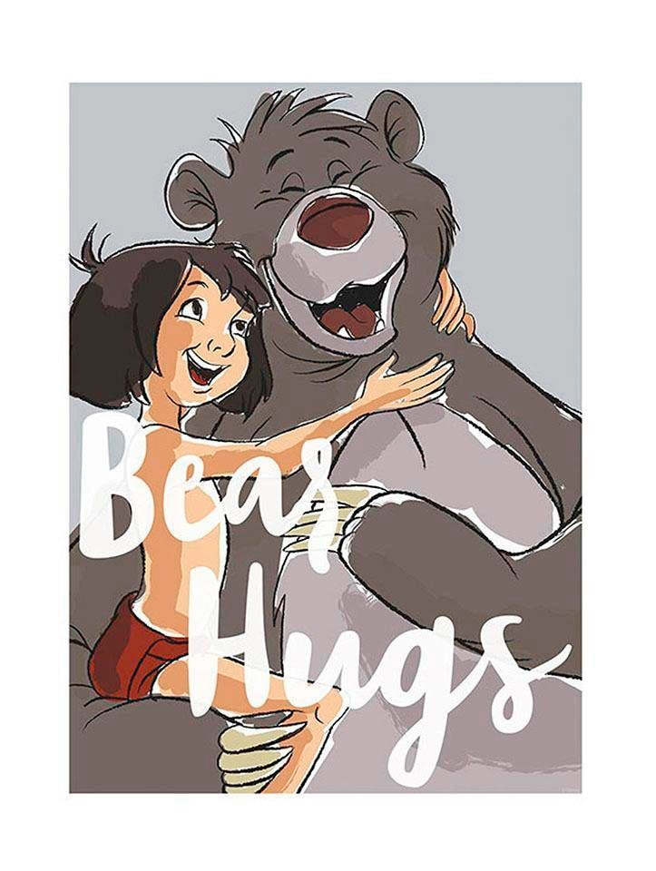 Komar Poster "Bear Hug", Disney, (1 St.), Kinderzimmer, Schlafzimmer, Wohnzimmer