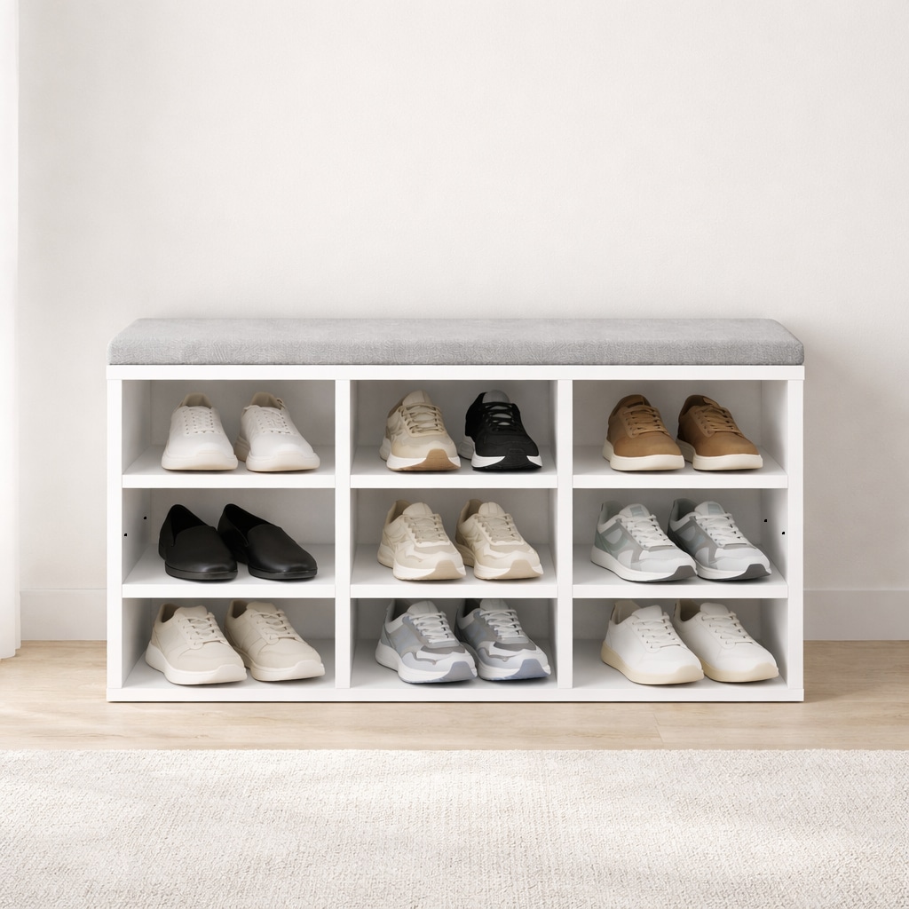 OTTO home Schuhbank "Schuchschrank 80, Schuhregal, Schuhtruhe, Schuhkommode, Sitzbank" mit bequemer, abnehmbarer Sitzauflage