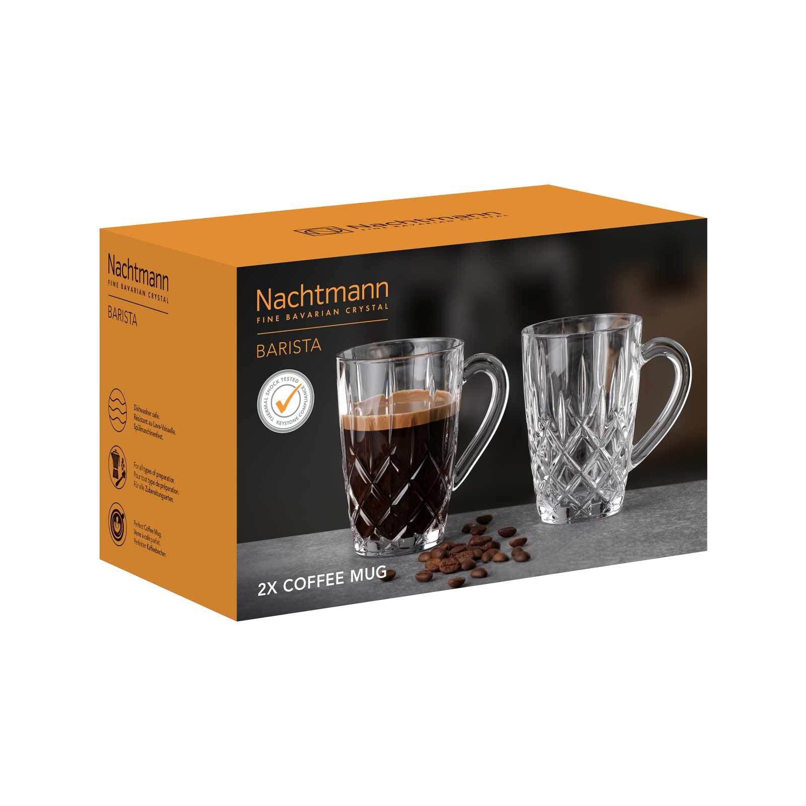 Nachtmann Tasse »Kaffeebecher Noblesse Barista 347 ml 2er Set transparent«