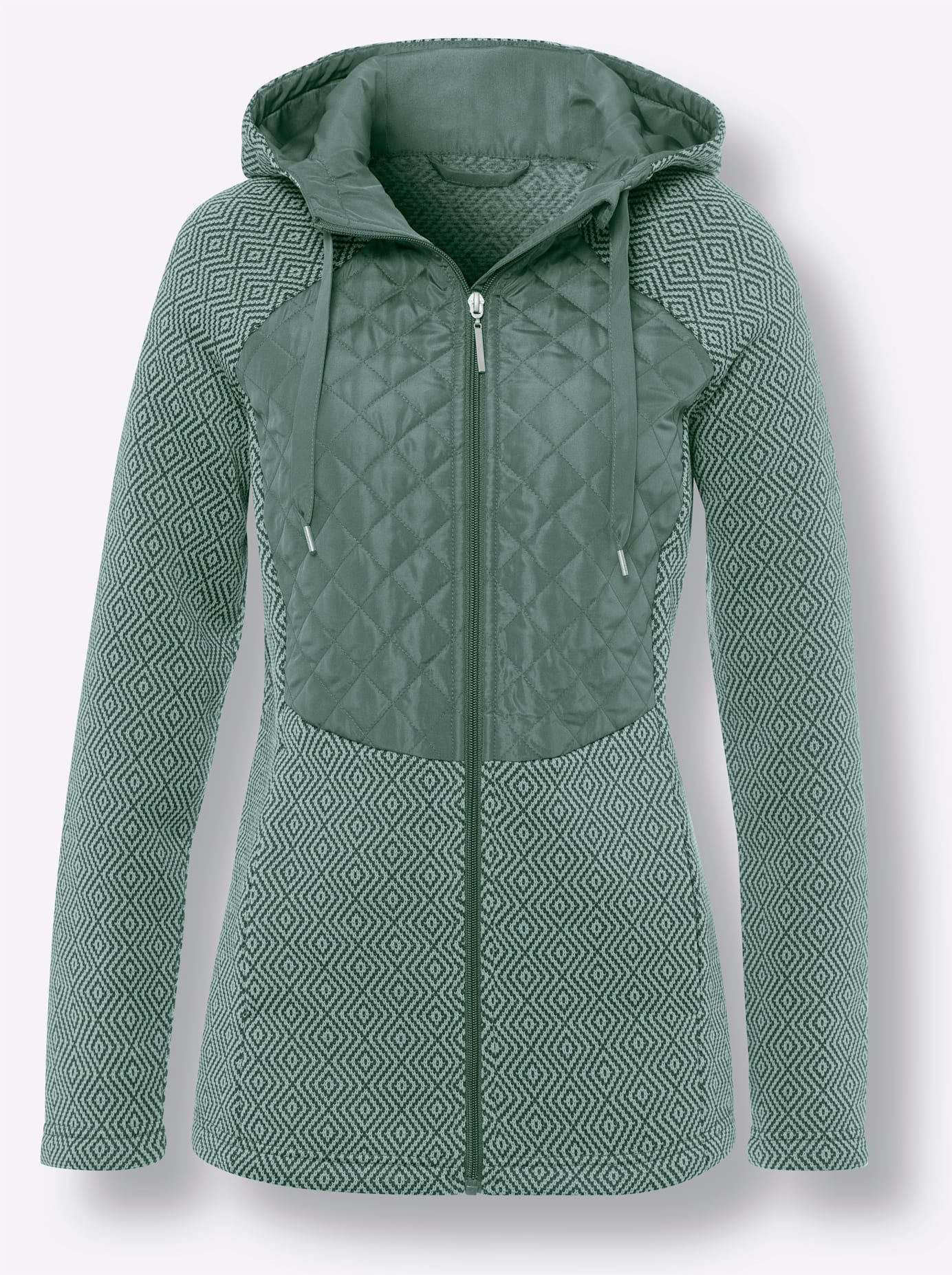 Classic Basics Langjacke, mit Kapuze