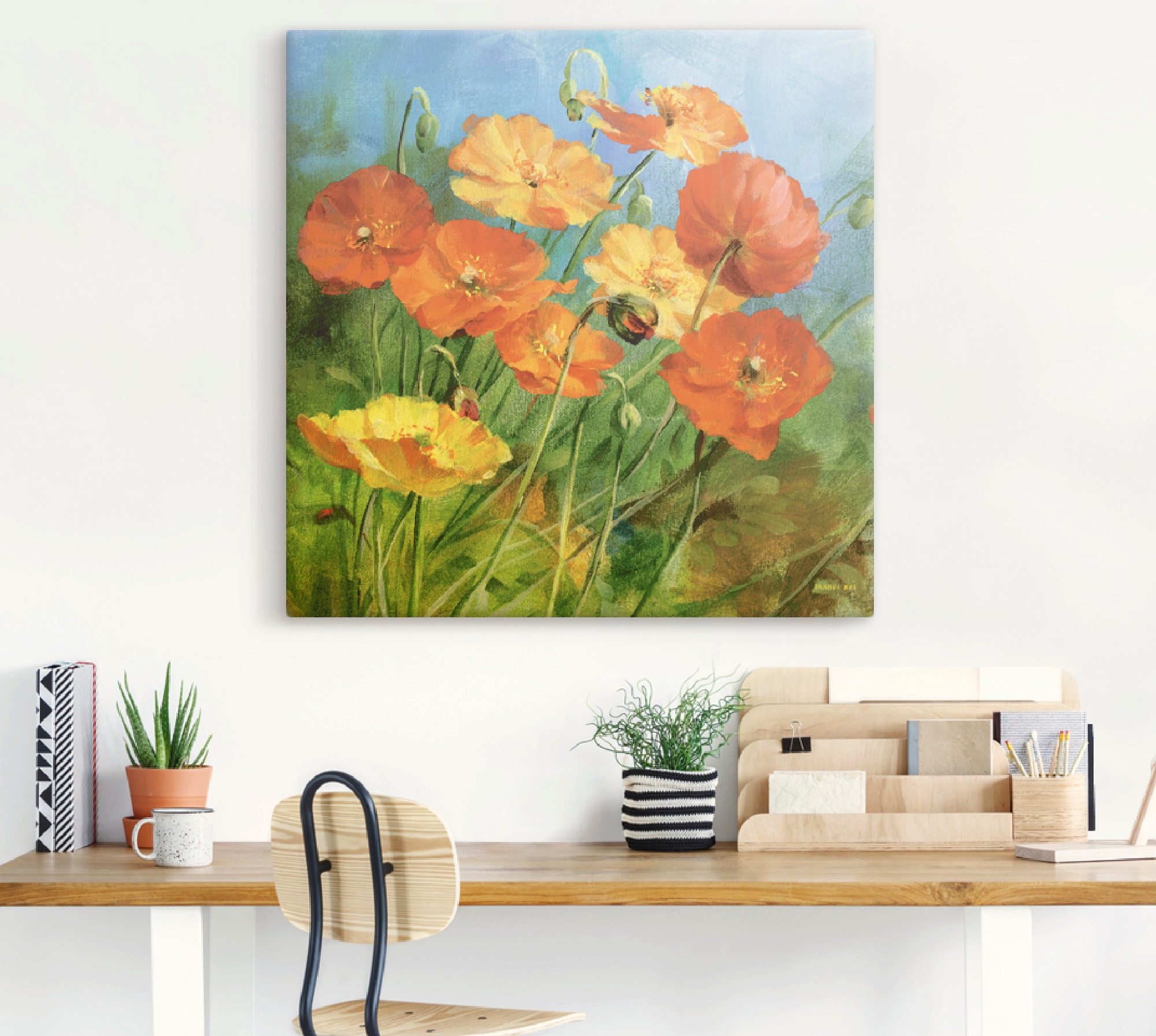 Artland Wandbild »Sommerfeld I«, Blumen, (1 St.), als Leinwandbild, Wandaufkleber oder Poster in versch. Größen