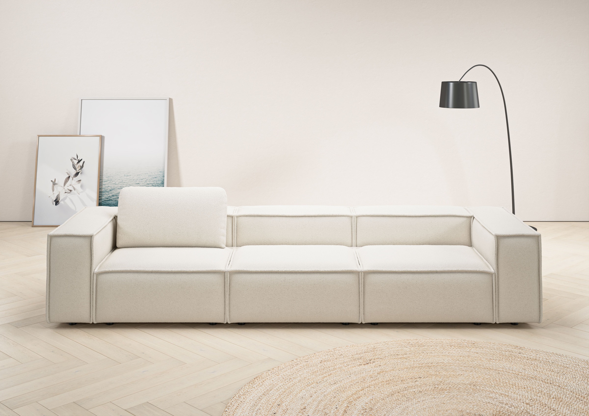 Home affaire 3,5-Sitzer "Watertown, modernes Big-Sofa XXL, 336 cm Breite, a günstig online kaufen