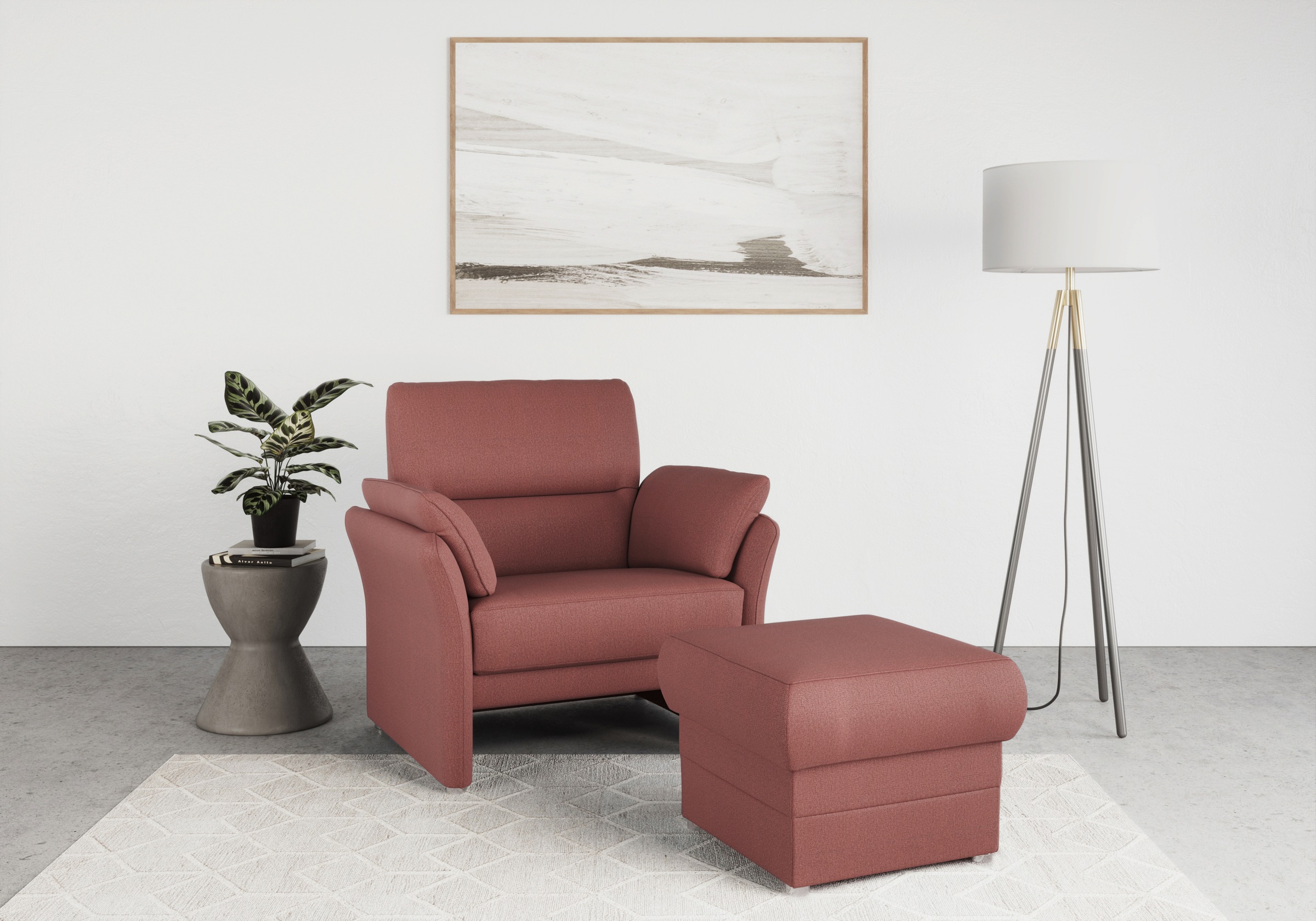DOMO collection Sessel »Pina Cocktailsessel«, Passender Sessel zur Serie, mit Federkern