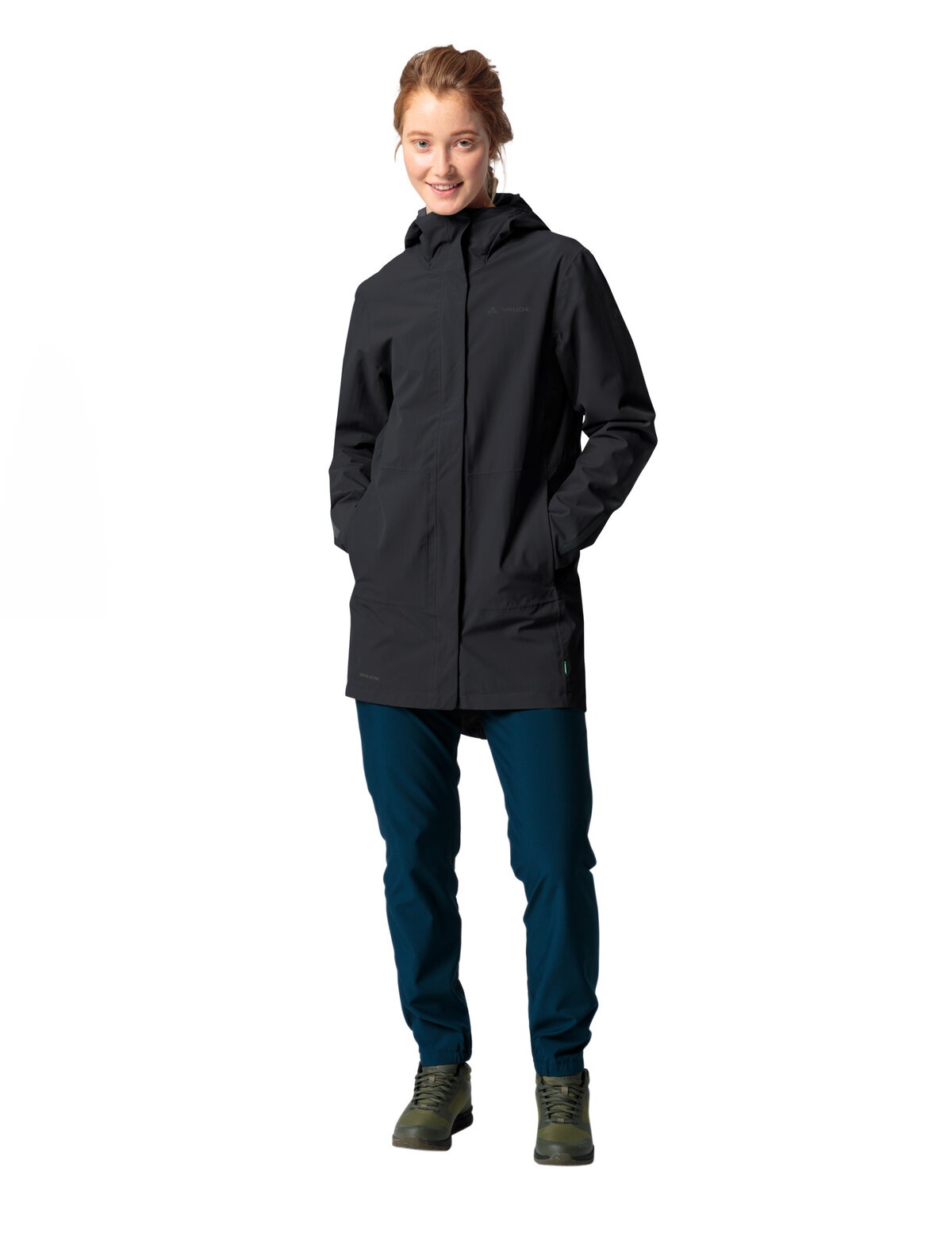 VAUDE Funktionsmantel »WOMEN'S CYCLIST PADDED PARKA II«, (1 tlg.), Wasserdicht, winddicht, atmungsaktiv
