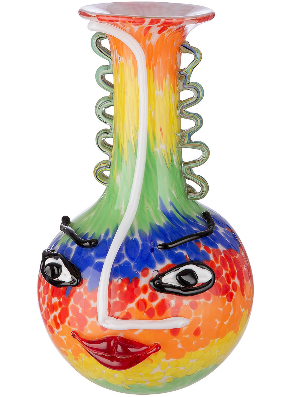 Casablanca by Gilde Tischvase "Glasart Designvase "Salvato" aus Glas" durchgefärbt, handgearbeitet und mundgeblasen