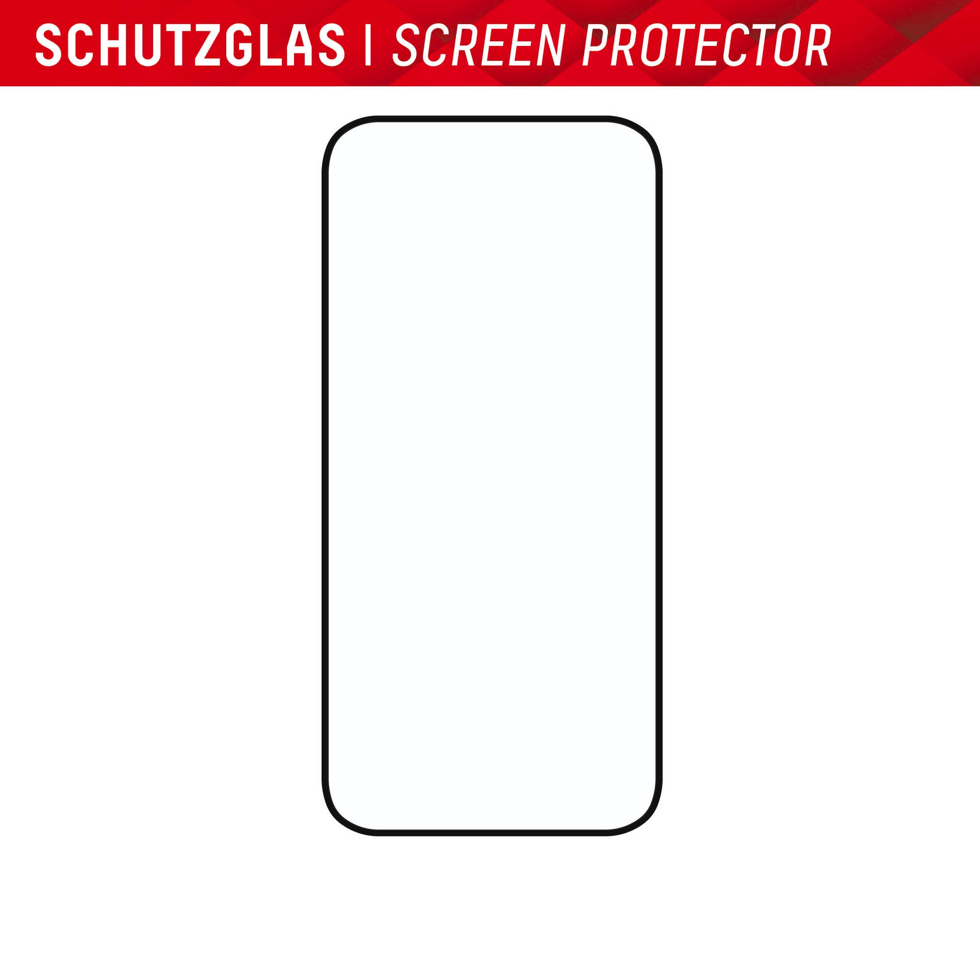 Displex Displayschutzglas »Real Glass FC«, für Apple iPhone 15-Apple iPhone 15 Pro, Displayschutzfolie Displayschutz kratzer-resistent 10H splitterfest