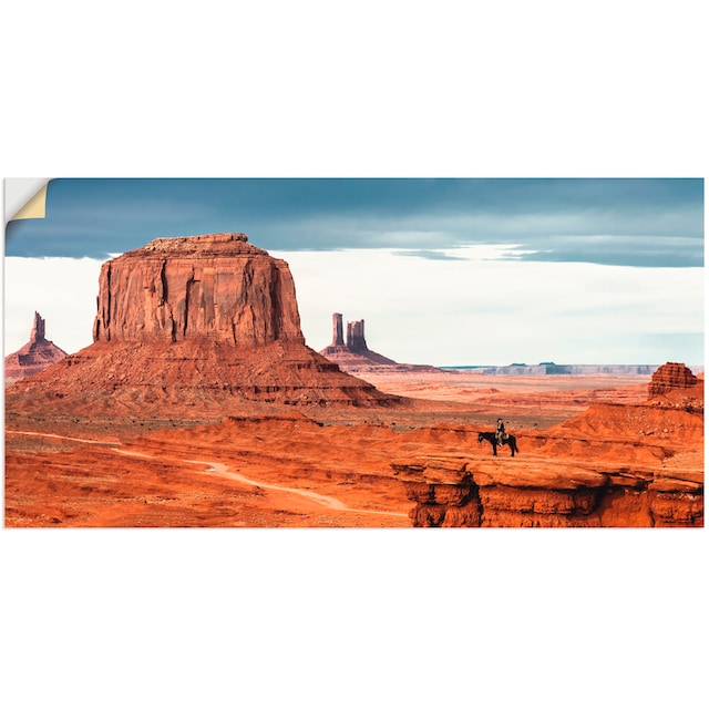 Artland Wandbild »Colorado - Utah Monument Valley«, Amerika, (1 St.), als  Leinwandbild, Wandaufkleber oder Poster in versch. Größen bestellen | BAUR