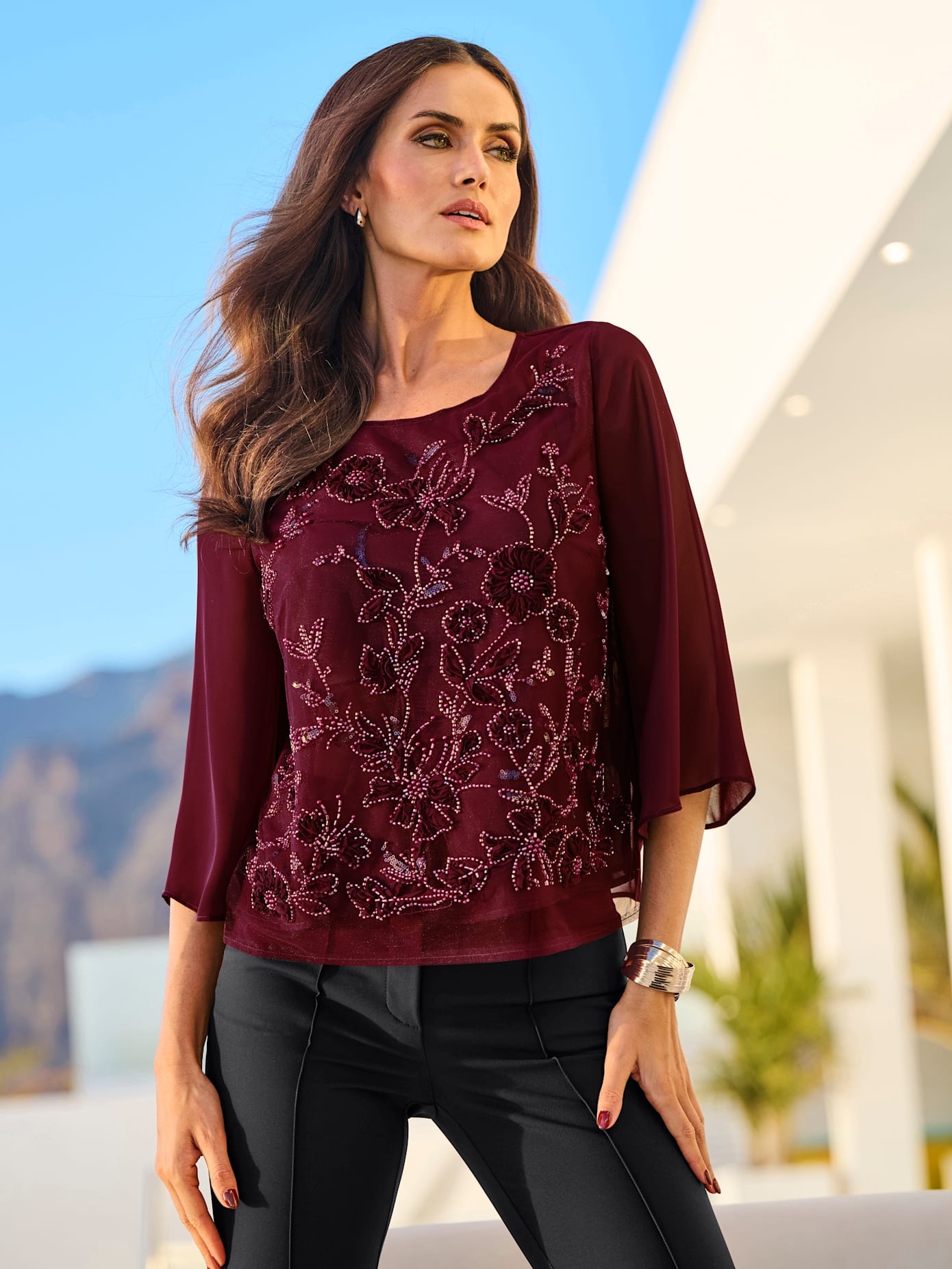 heine Georgettebluse