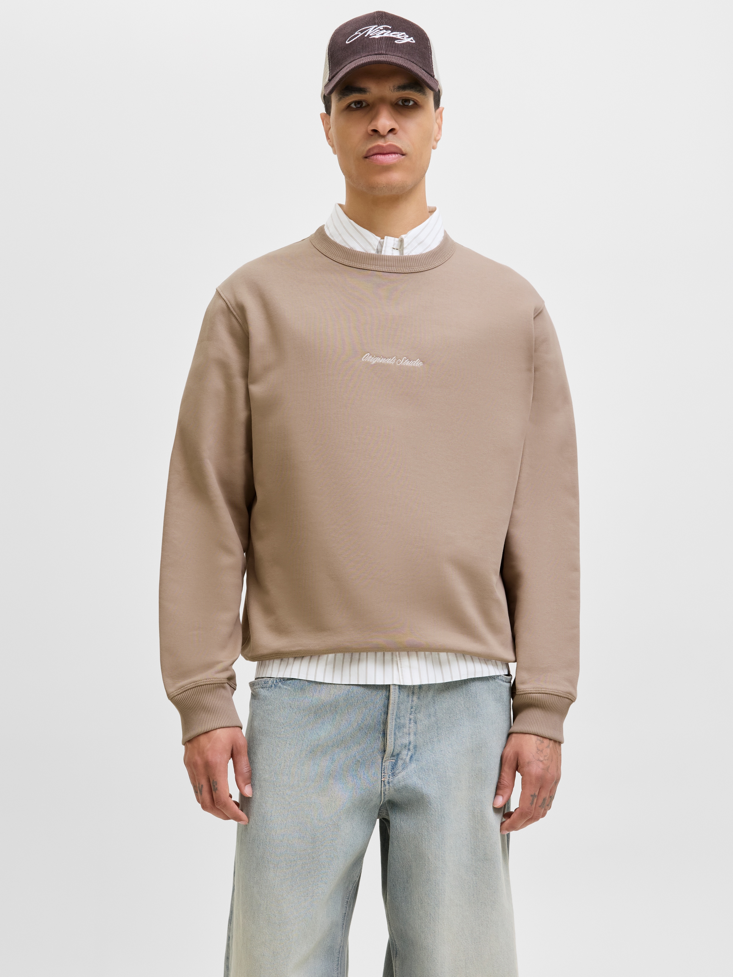 Jack & Jones "JORNORREBRO EMB SWEAT CREW NOOS", mit Logo Print