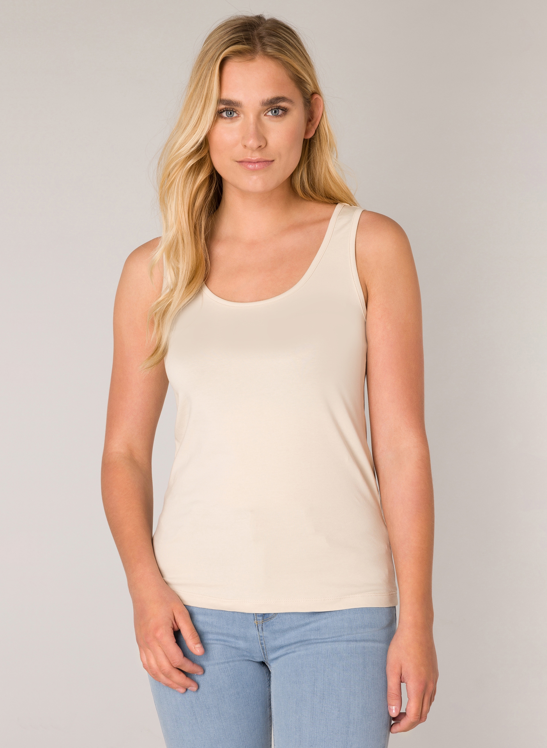 Base Level Tanktop "Yippie", in Unifarbe günstig online kaufen