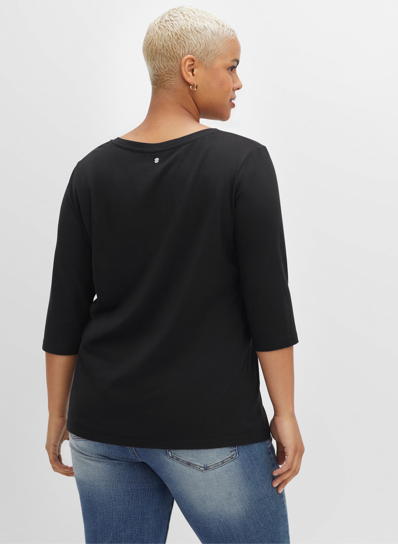 Sheego 3/4-Arm-Shirt »3/4-Arm-Shirt«, (1 tlg.)