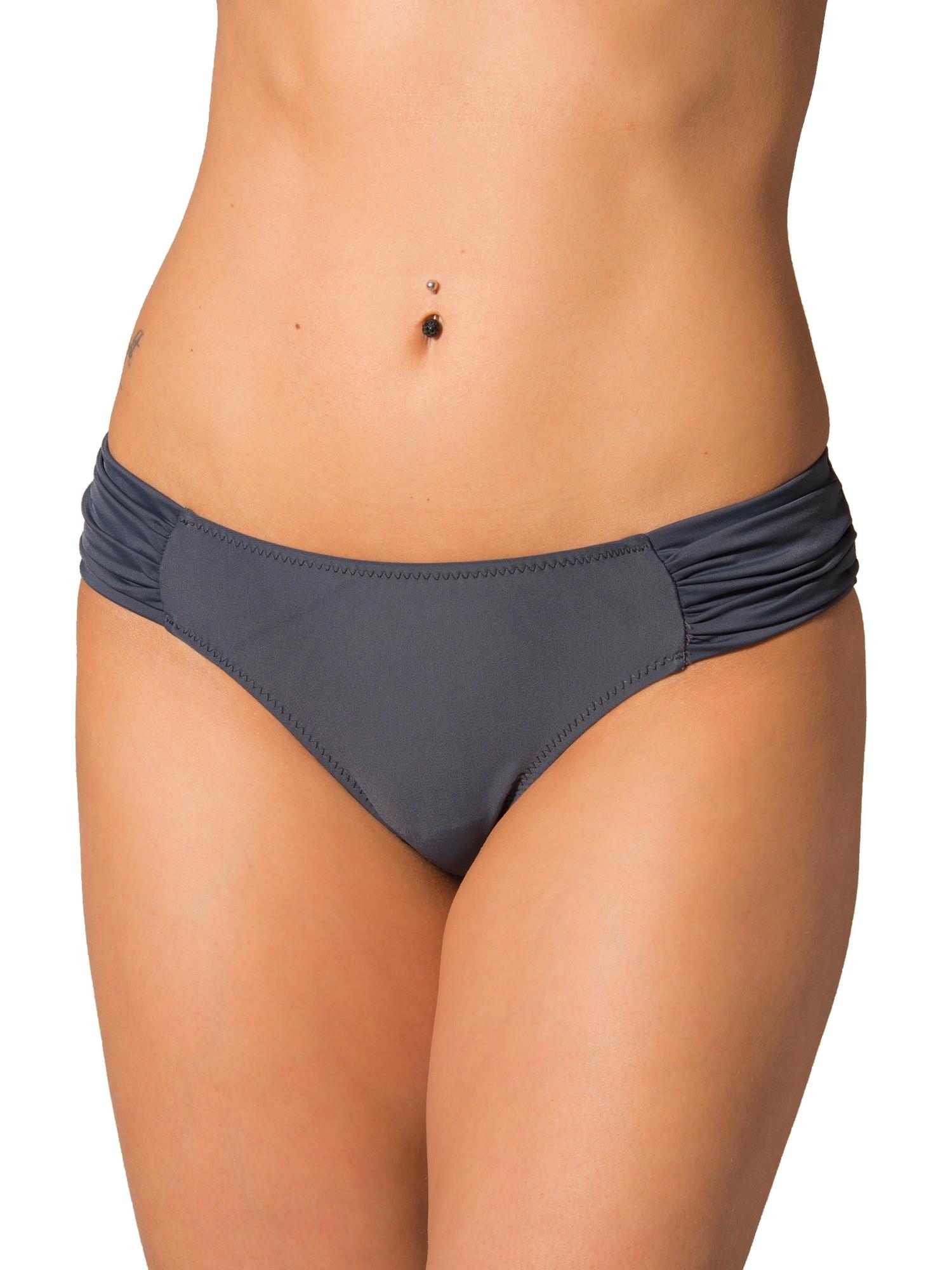 AQUARTI Bikini-Hose "Bikinihose Aquarti Damen Bikinihose mit seitlichen Raffungen"