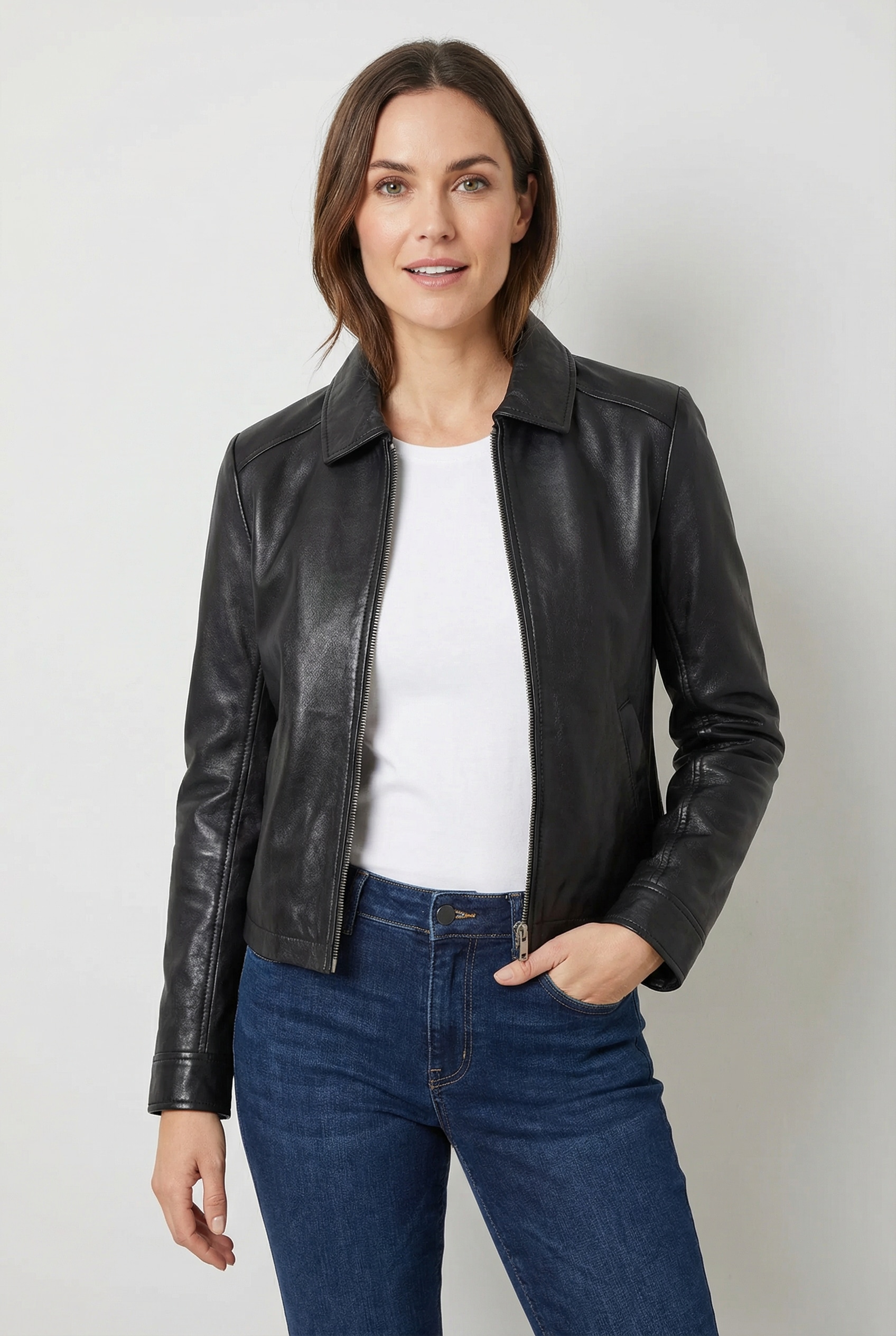 Mauritius Lederjacke "MWZimonna OT" mit Umlegekragen günstig online kaufen