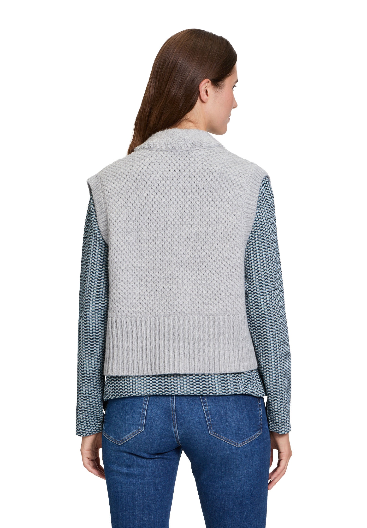 Betty&Co Strickjacke »Betty & Co Strickweste ohne Arm«, Struktur