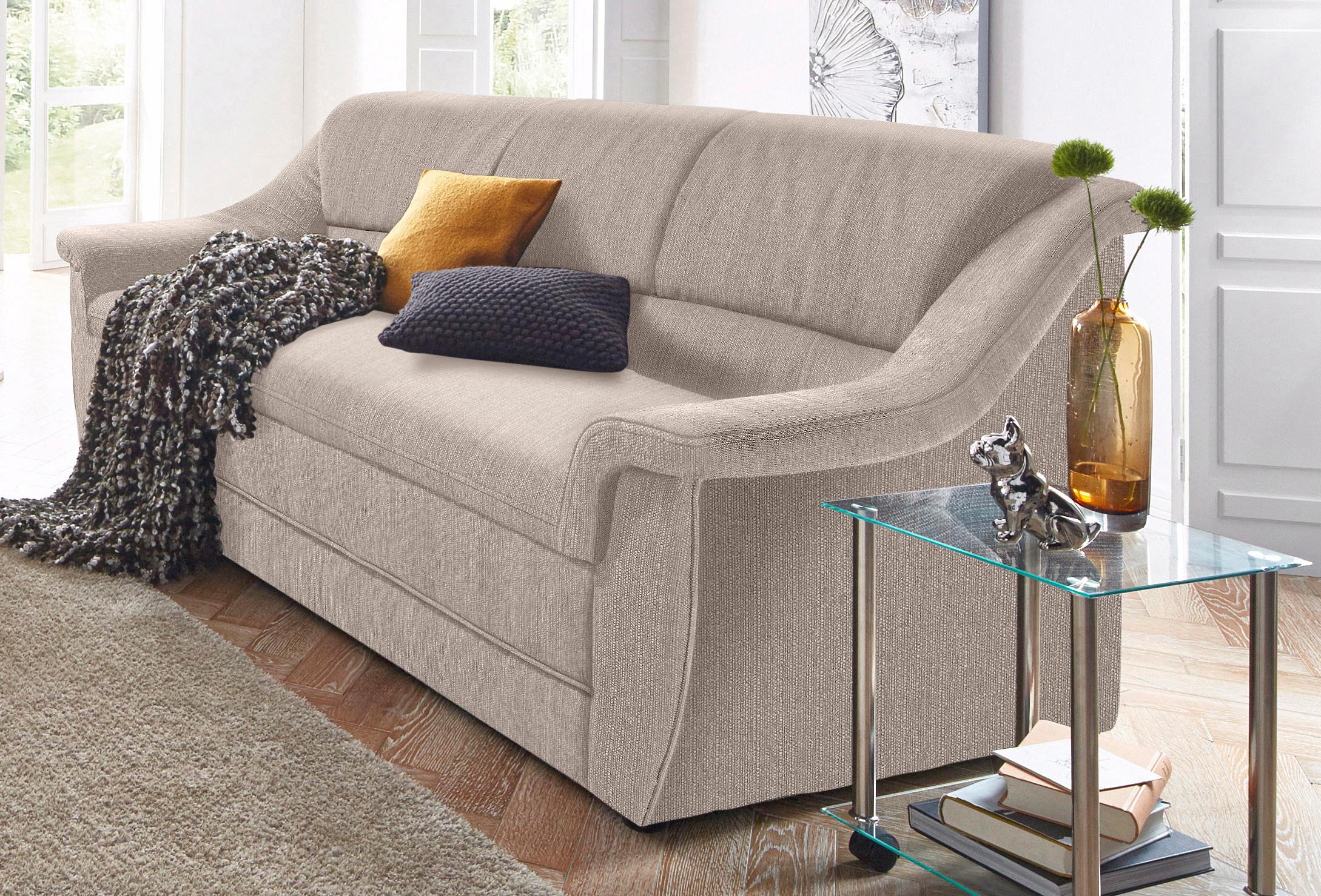 DOMO collection 3-Sitzer "Lale formschönes & komfortables Sofa, zeitlos & elegant, Breite 198cm" optimal für kleinere Räume