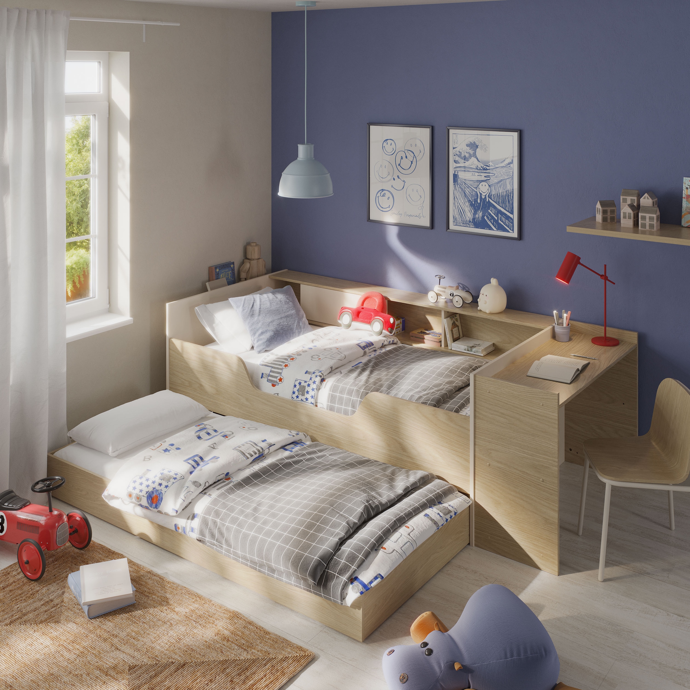 Gami Stauraumbett »BAYA« Ein Bett, das mit Ihrem Kind mitwächst !